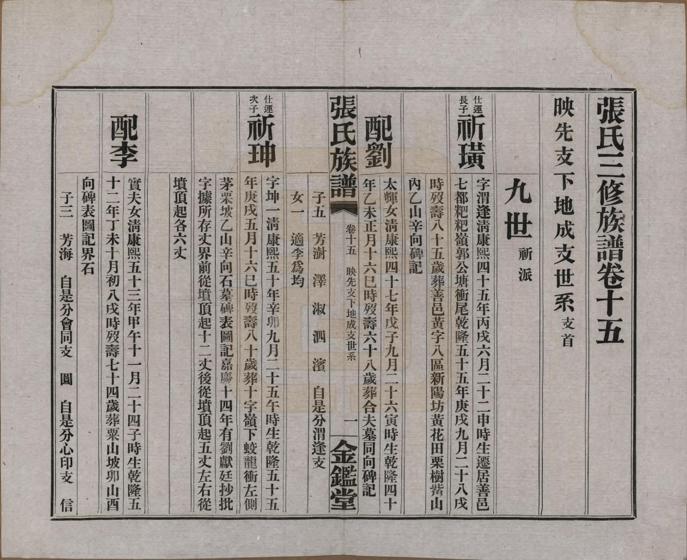 GTJP2137.张.湖南长沙.张氏三修族谱六十四卷首一卷末一卷.民国十一年(1922)_015.pdf_第1页
