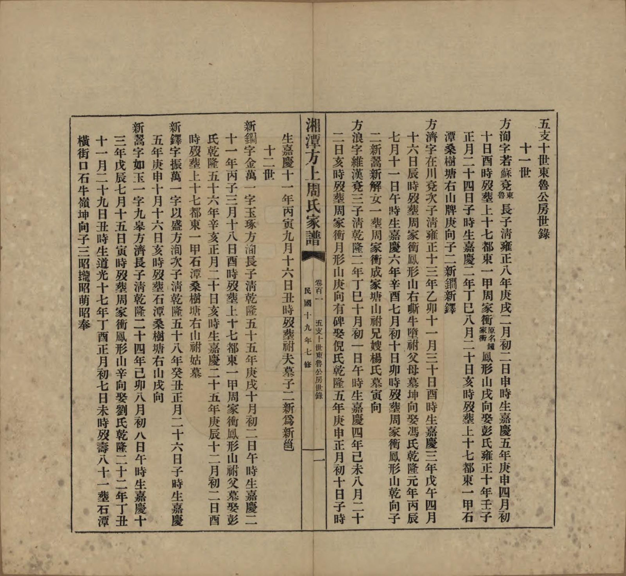 GTJP2306.周.湖南湘潭.湘潭方上周氏七修家谱一百六十六卷.民国十九年（1930）_101.pdf_第2页