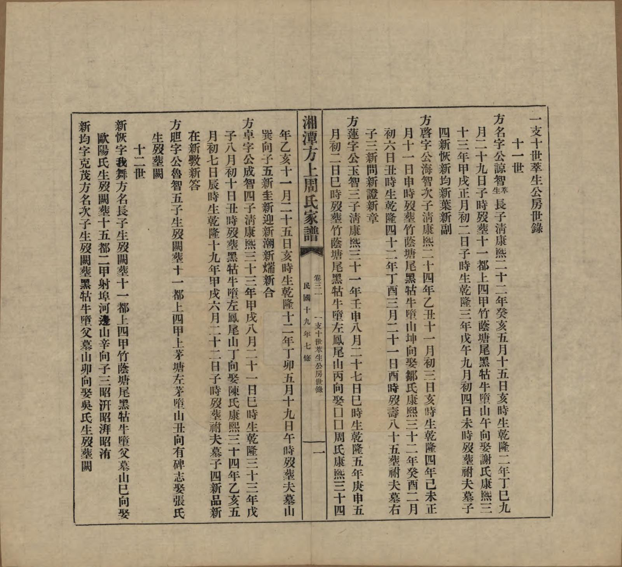 GTJP2306.周.湖南湘潭.湘潭方上周氏七修家谱一百六十六卷.民国十九年（1930）_031.pdf_第3页
