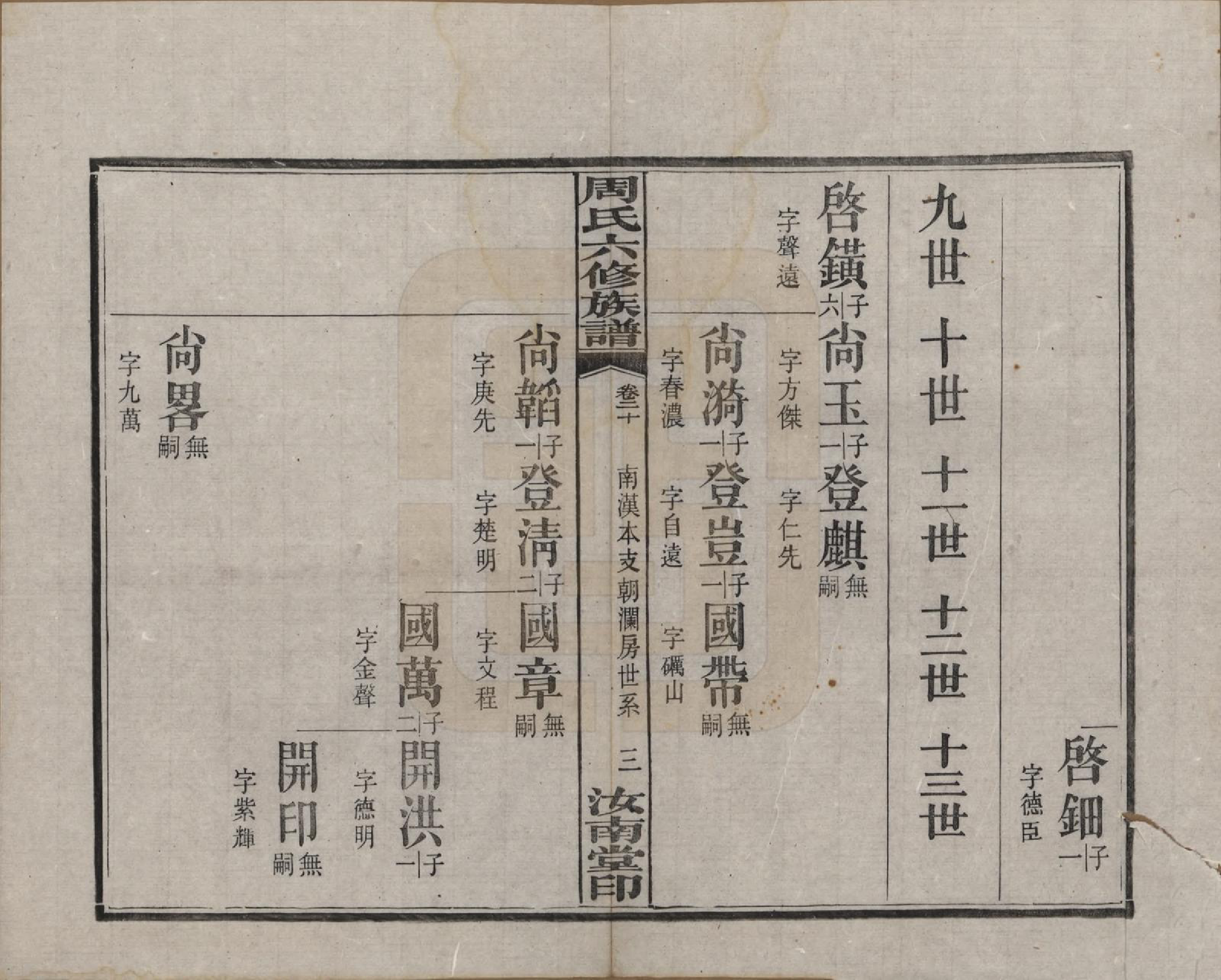GTJP2279.周.湖南长沙.长沙榔黎周氏六修族谱.民国12年[1923]_020.pdf_第3页