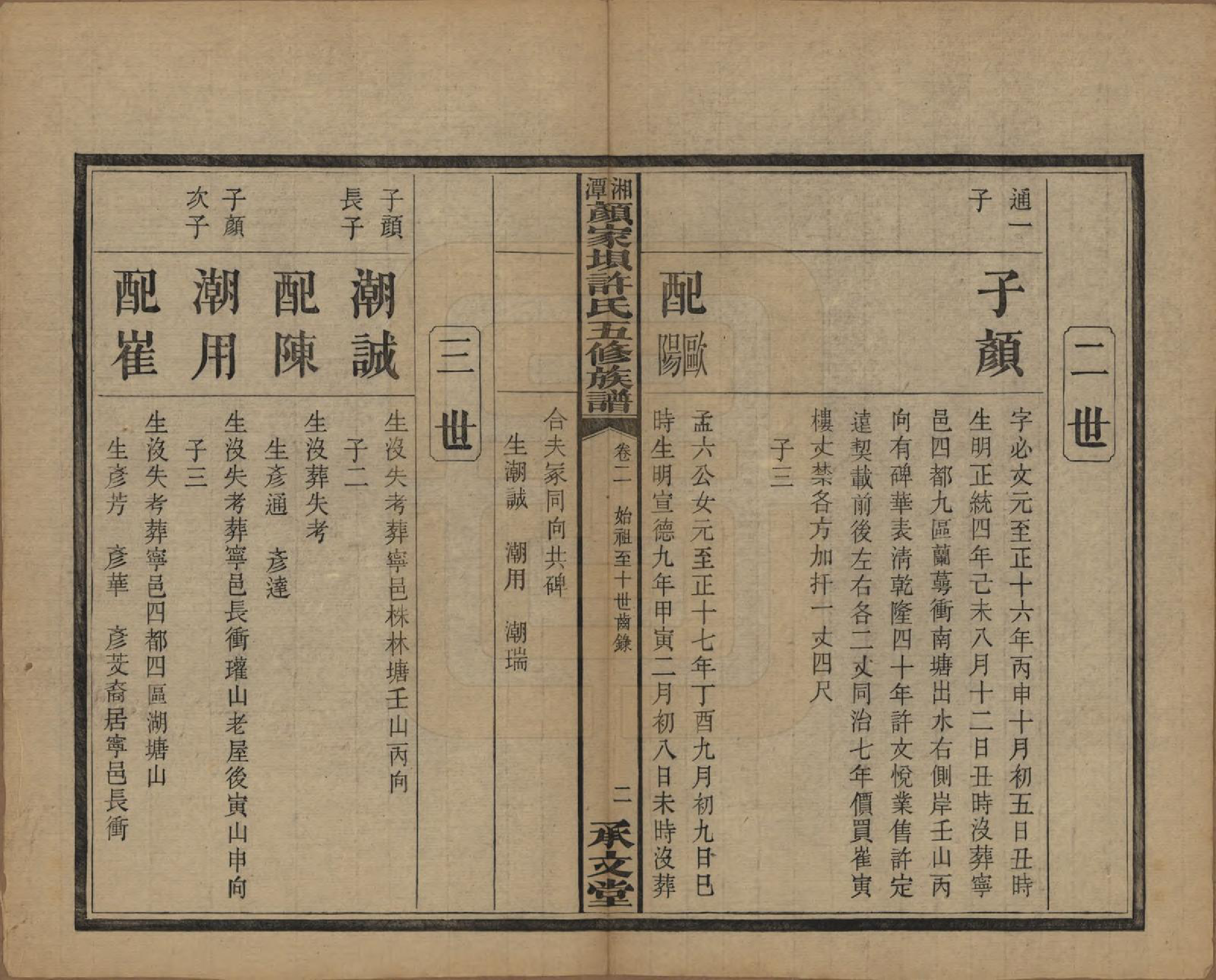 GTJP1904.许.湖南湘潭.湘潭顾家坝许氏五修族谱十六卷首一卷末一卷.民国三十六年（1947）_002.pdf_第2页