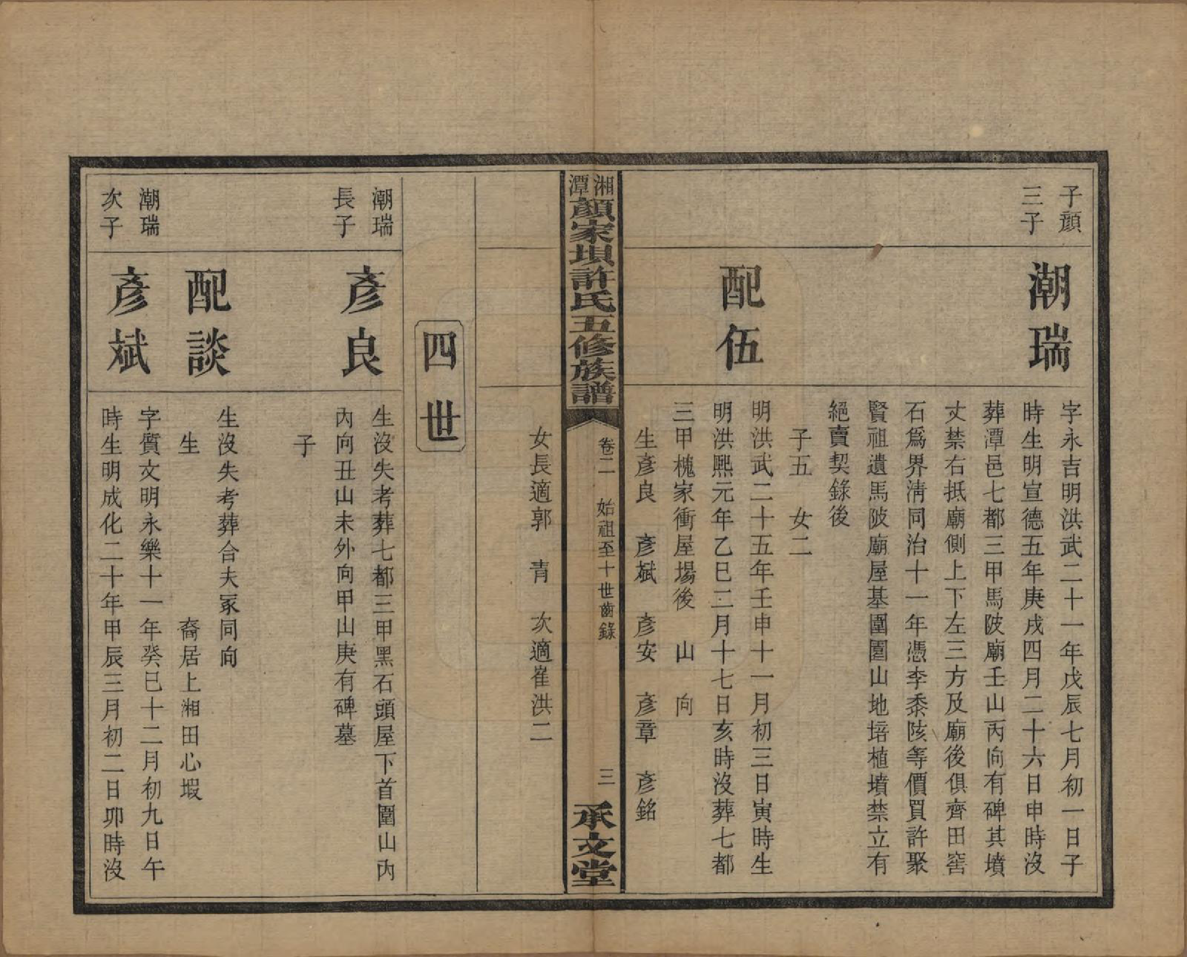 GTJP1904.许.湖南湘潭.湘潭顾家坝许氏五修族谱十六卷首一卷末一卷.民国三十六年（1947）_002.pdf_第3页