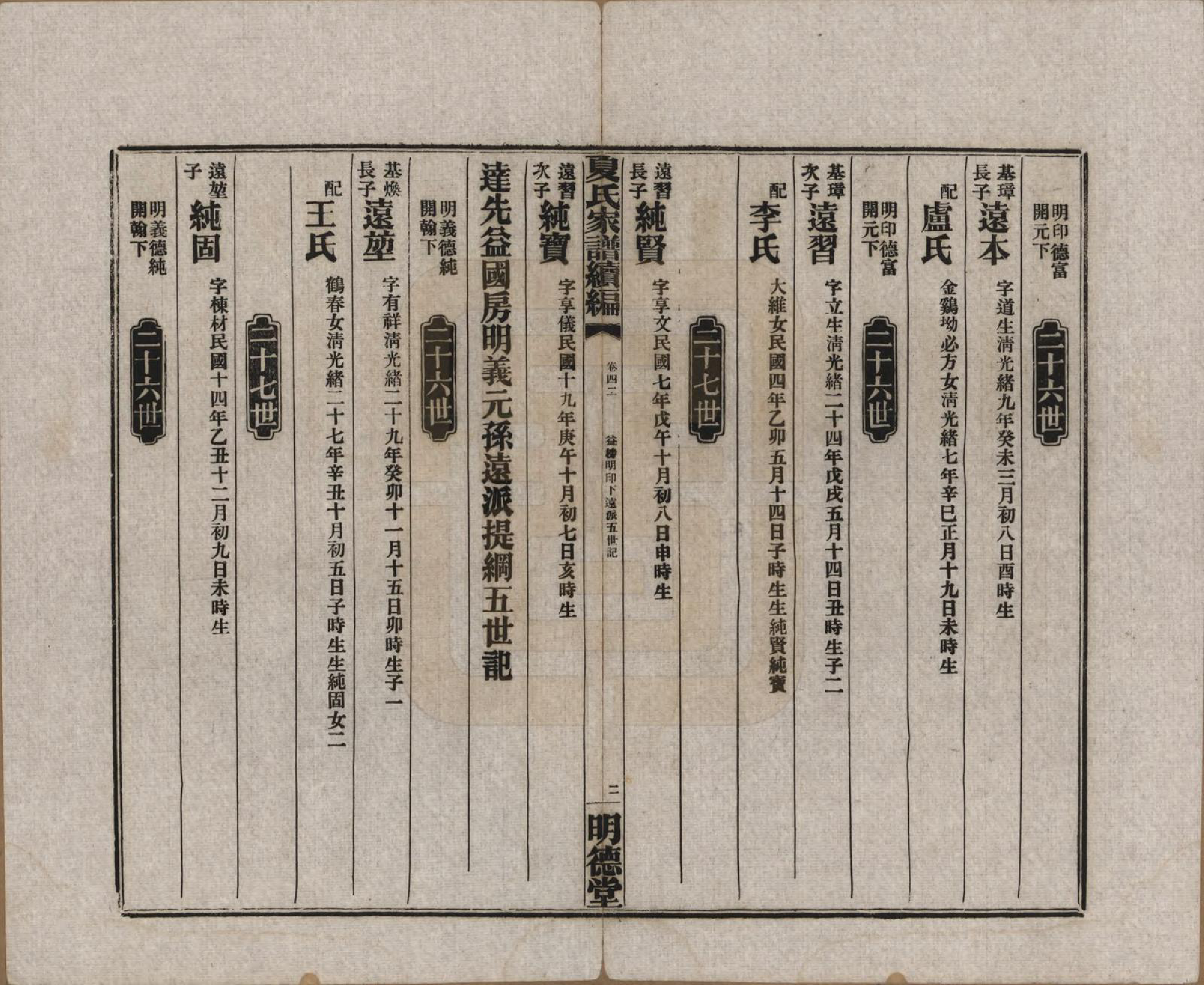 GTJP1725.夏.湖南益阳.夏氏族谱续编.民国二十年(1931)_042.pdf_第2页