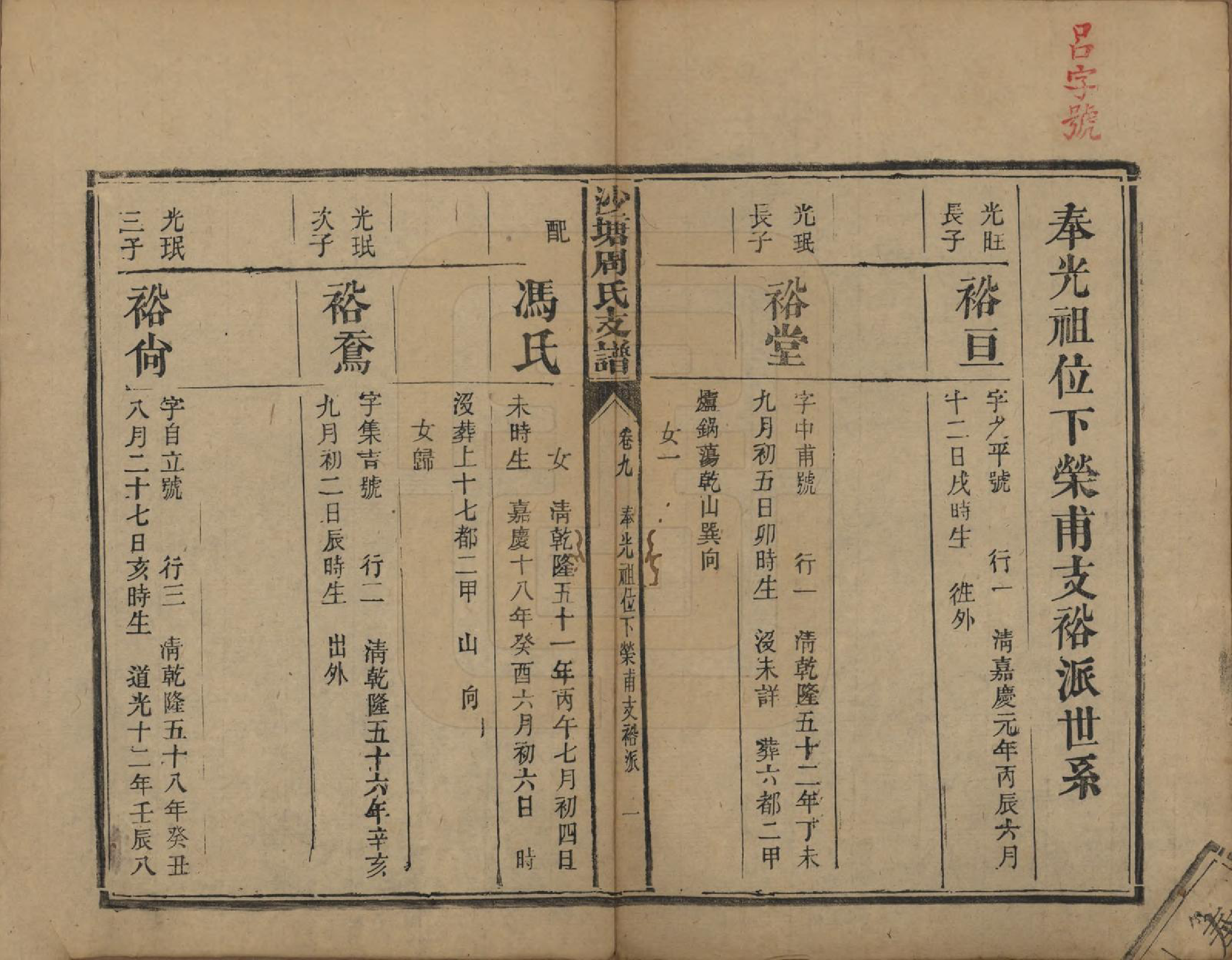 GTJP2349.周.湖南.中湘沙塘周氏支谱十三卷.清同治五年（1866）_009.pdf_第1页