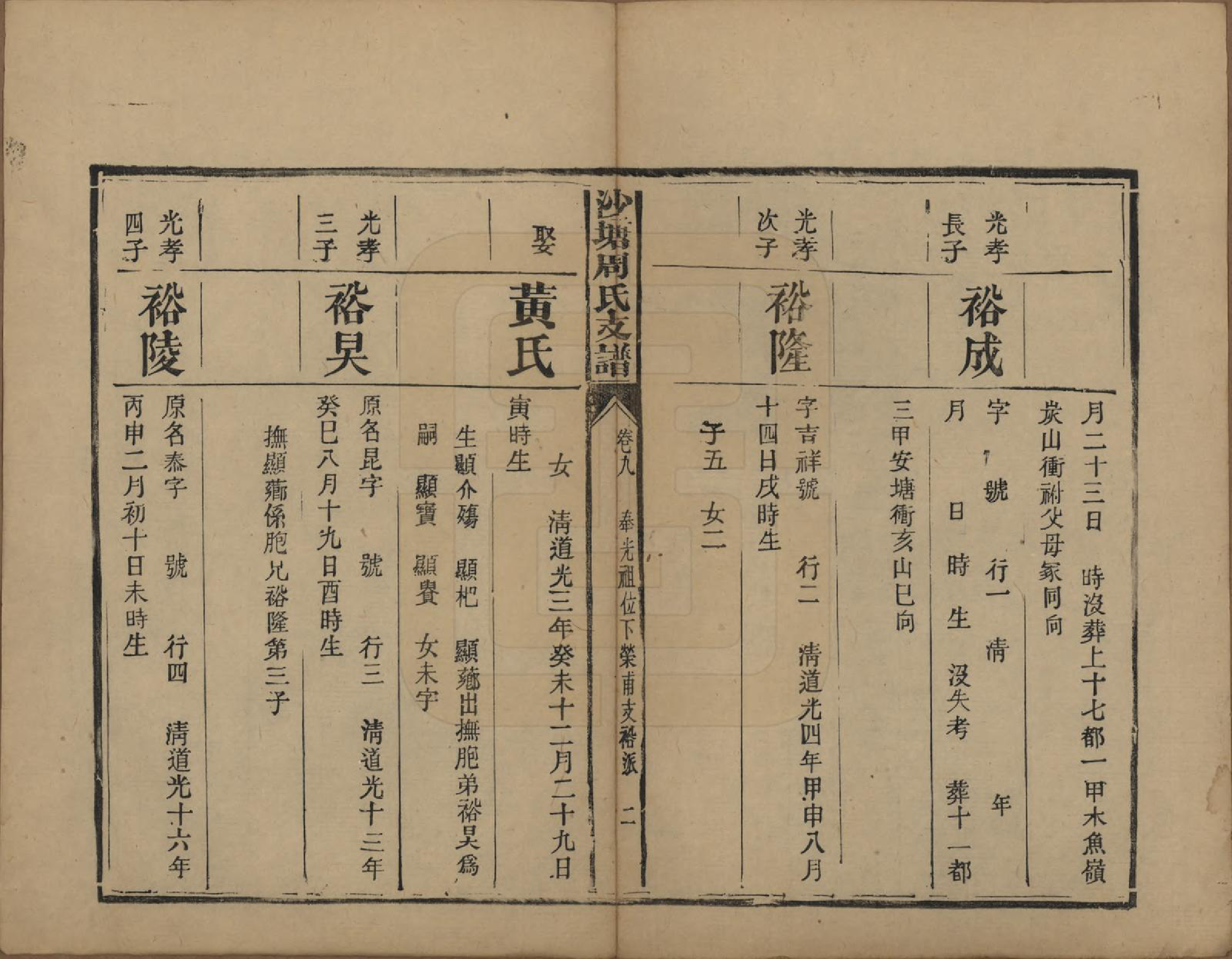GTJP2349.周.湖南.中湘沙塘周氏支谱十三卷.清同治五年（1866）_009.pdf_第2页