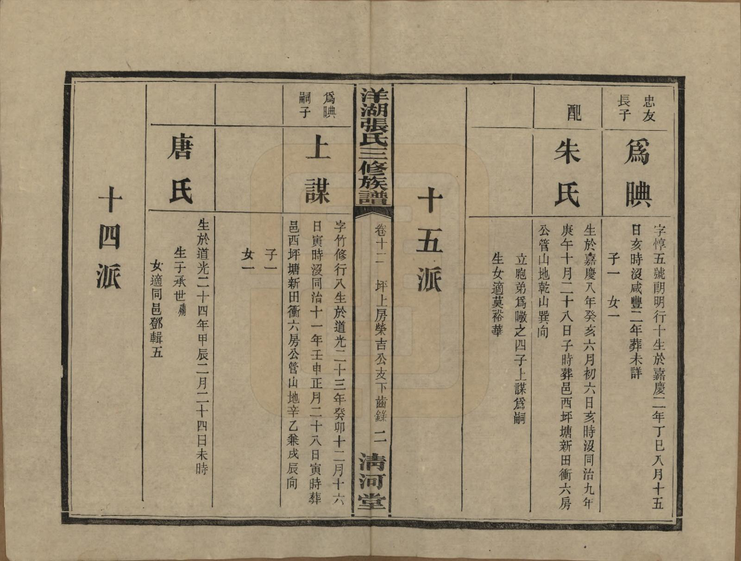 GTJP2092.张.湖南长沙.洋湖张氏三修族谱.民国二十六年年(1937)_012.pdf_第2页