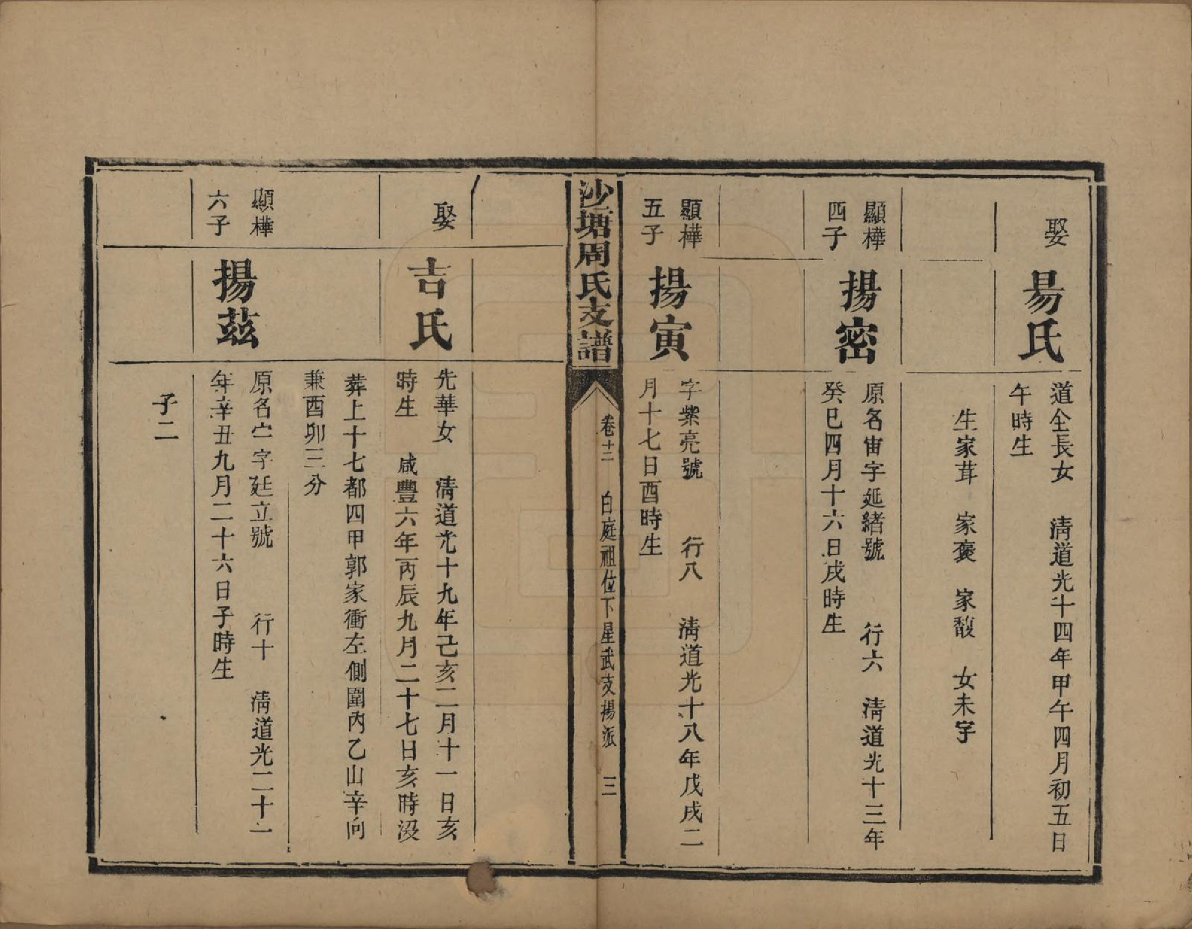 GTJP2349.周.湖南.中湘沙塘周氏支谱十三卷.清同治五年（1866）_012.pdf_第3页