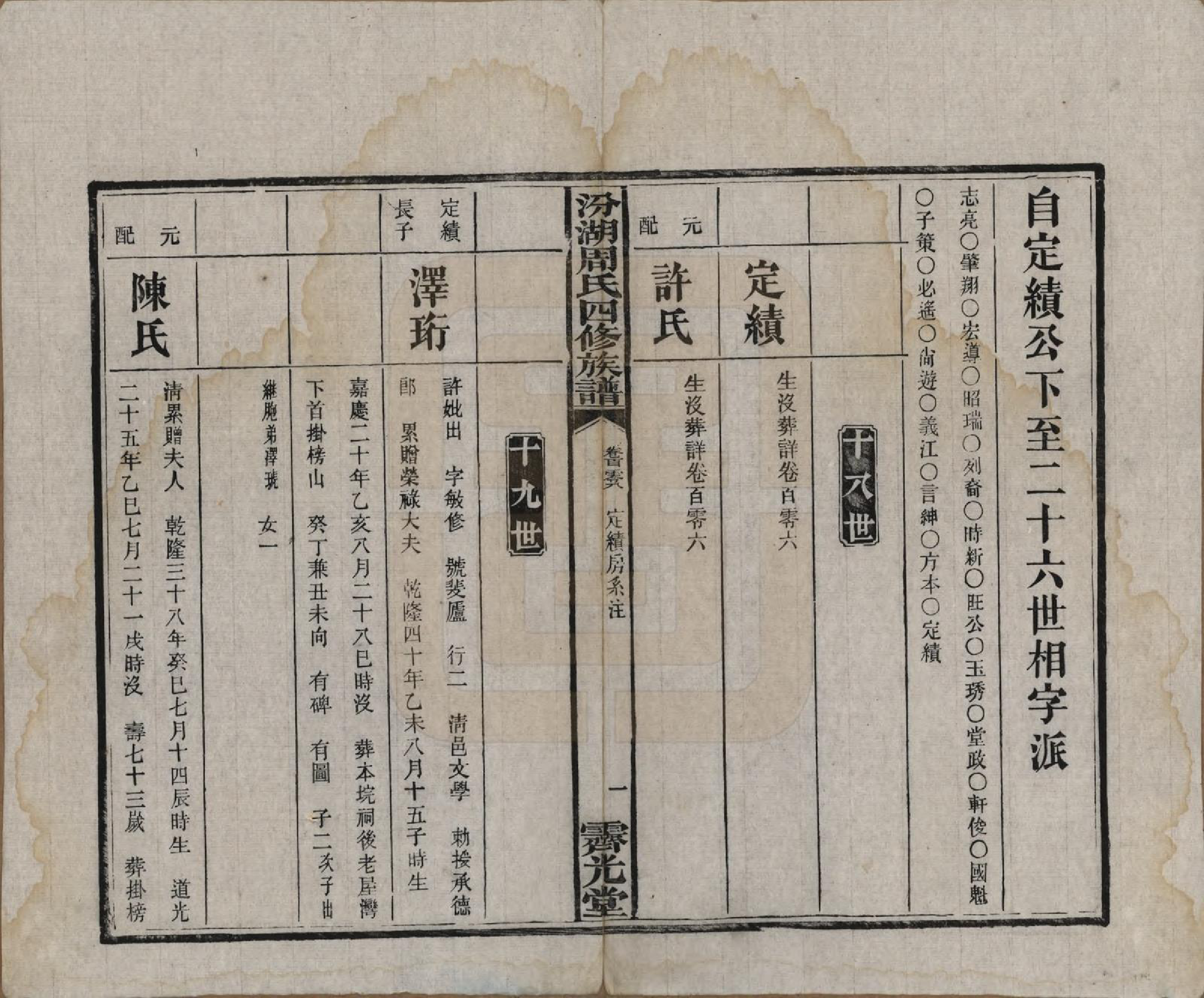 GTJP2297.周.湖南湘潭.汾湖周氏四修族谱一百二十三卷首一卷末一卷.民国二十五年（1936）_108.pdf_第1页
