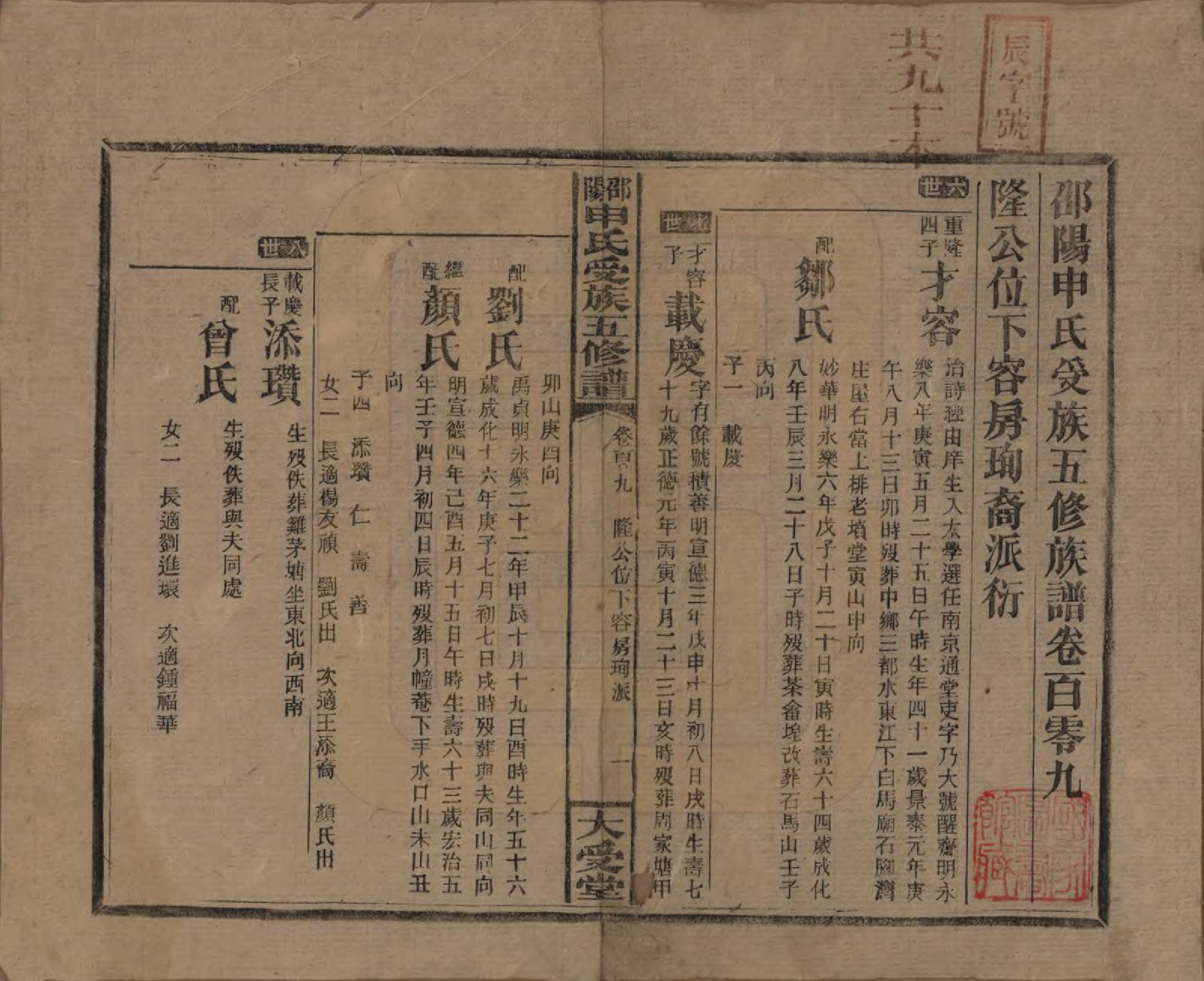 GTJP1251.申.湖南邵阳.邵阴申氏受族五修谱.民国31年(1942)_109.pdf_第1页