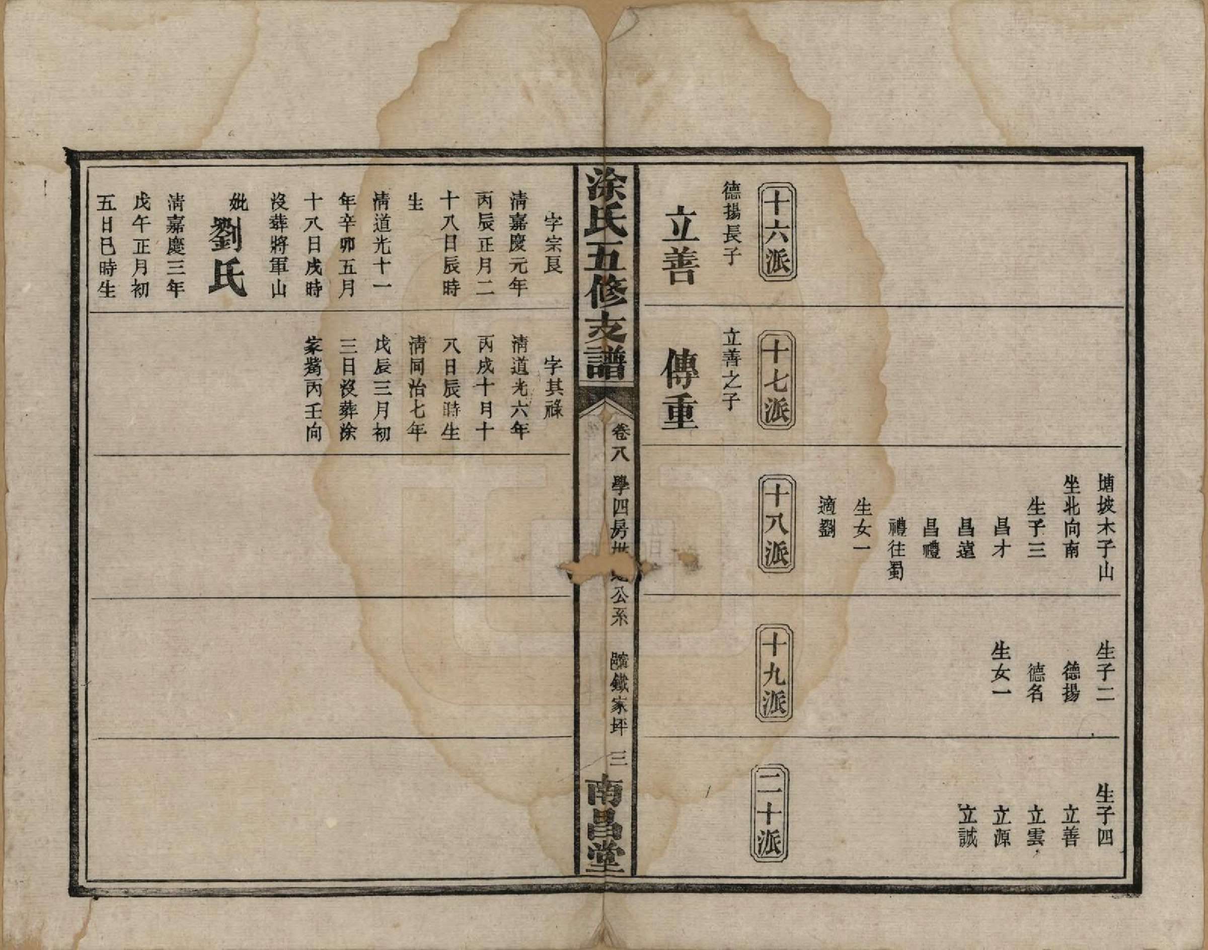 GTJP1436.涂.湖南湘阴.涂氏瑄房五修支谱.民国23年(1934)_008.pdf_第3页