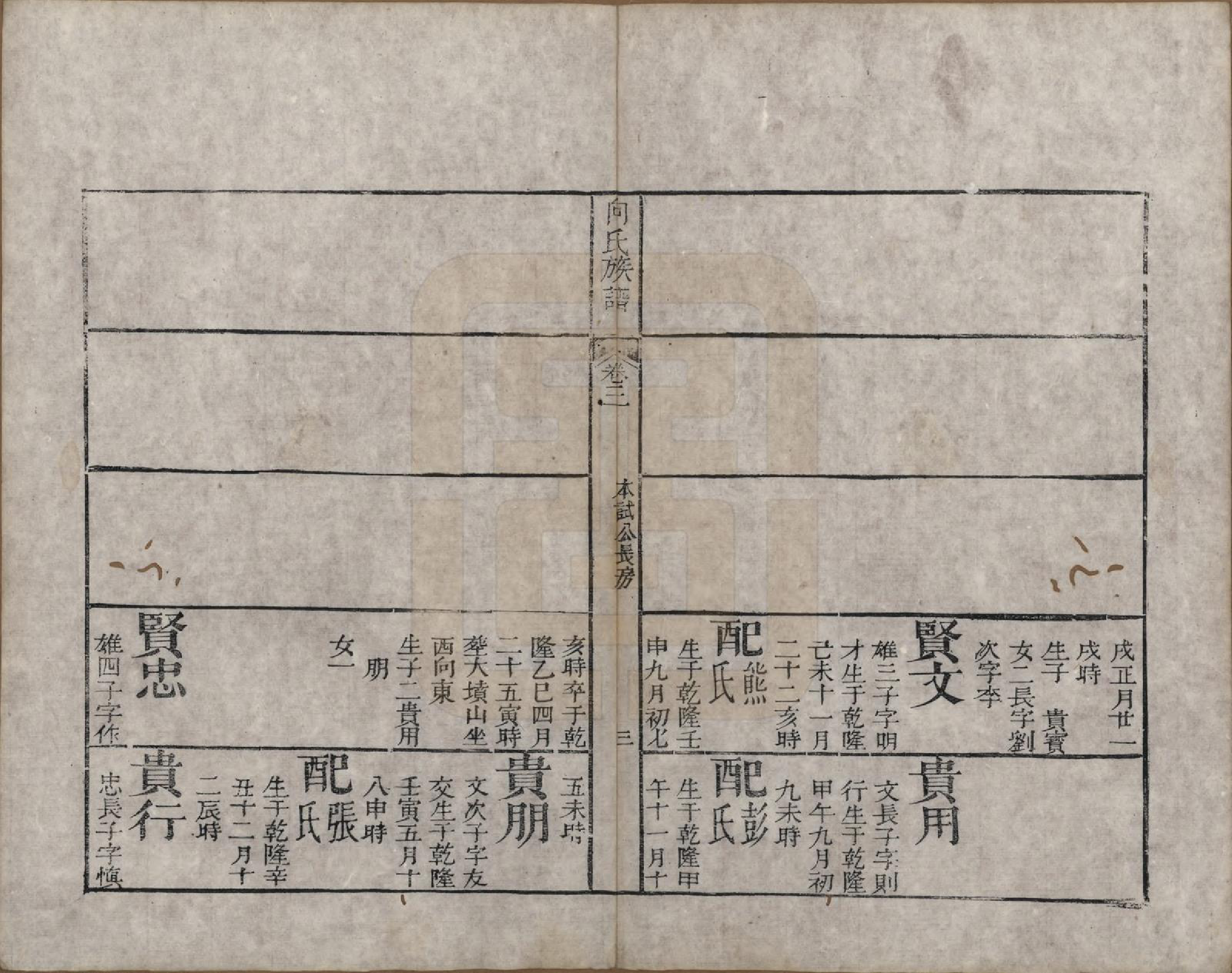 GTJP1741.向.湖南.向氏族谱.清乾隆54年[1789]_003.pdf_第3页