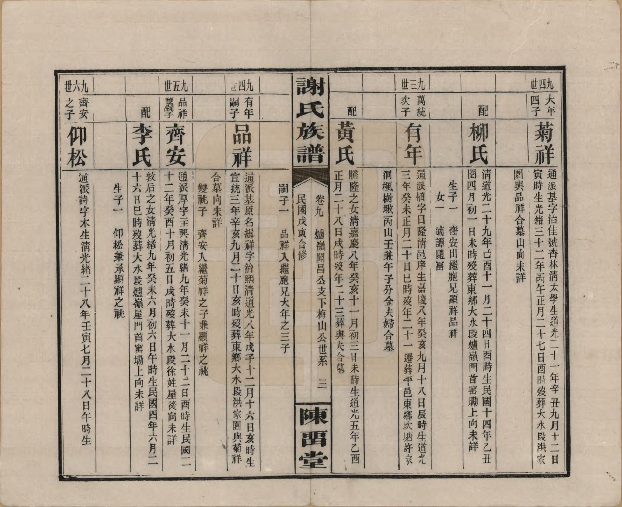 GTJP1776.谢.湖南平江.谢氏族谱.民国27年[1938]_009.pdf_第3页
