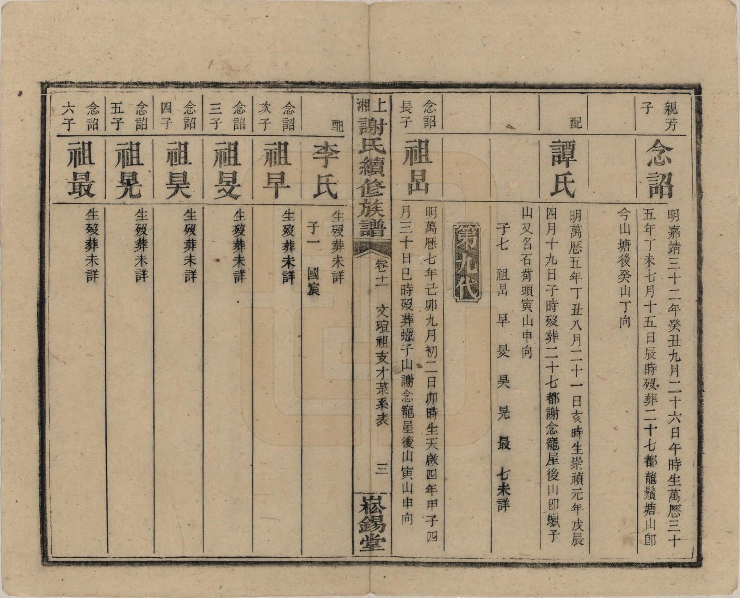GTJP1779.谢.湖南湘乡.上湘谢氏续修族谱(又名湘乡蜡子山谢氏族谱).民国5年[1916]_011.pdf_第3页