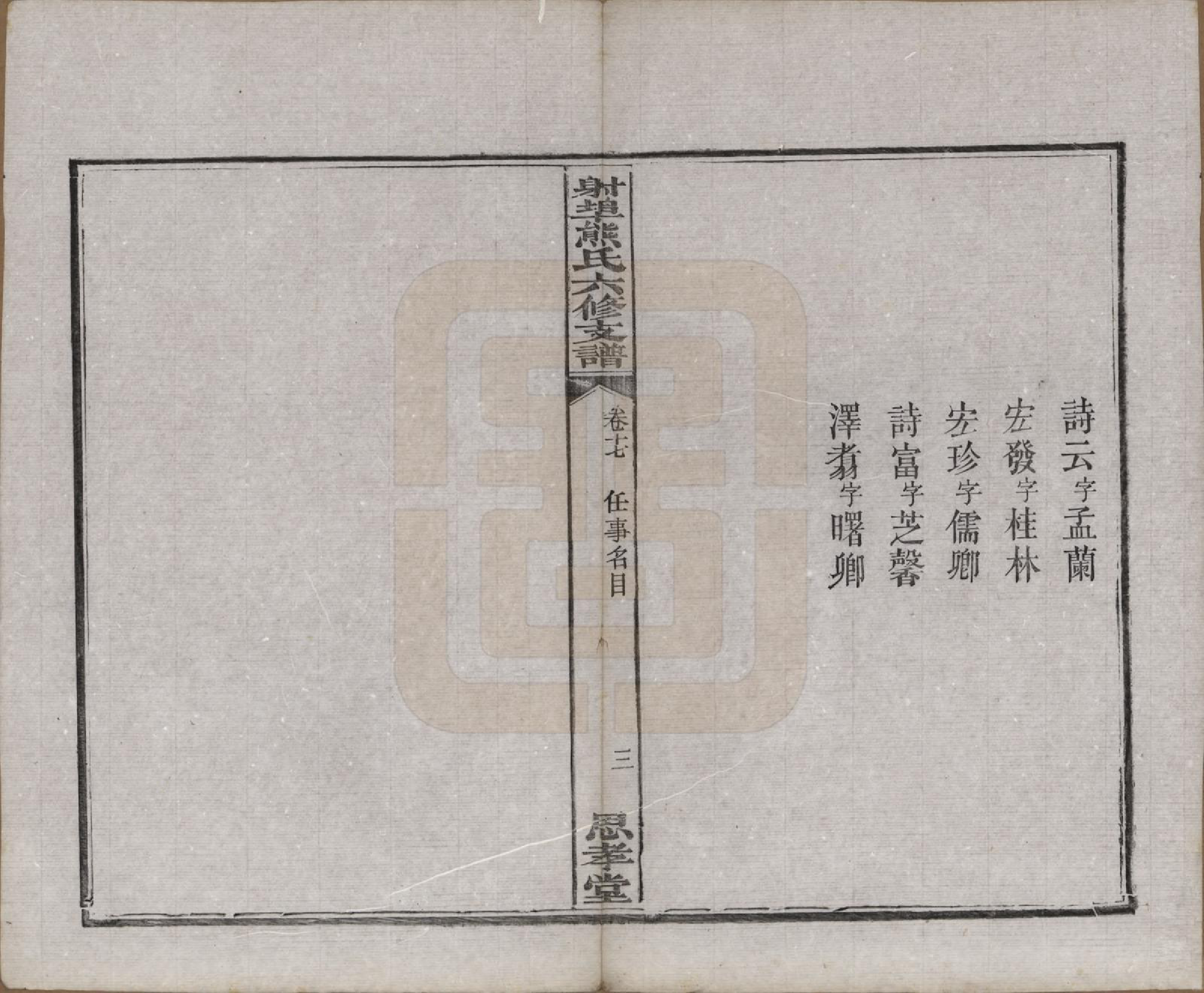 GTJP1806.熊.湖南湘潭.中湘射埠熊氏六修支谱十八卷.民国三年（1914）_017.pdf_第3页