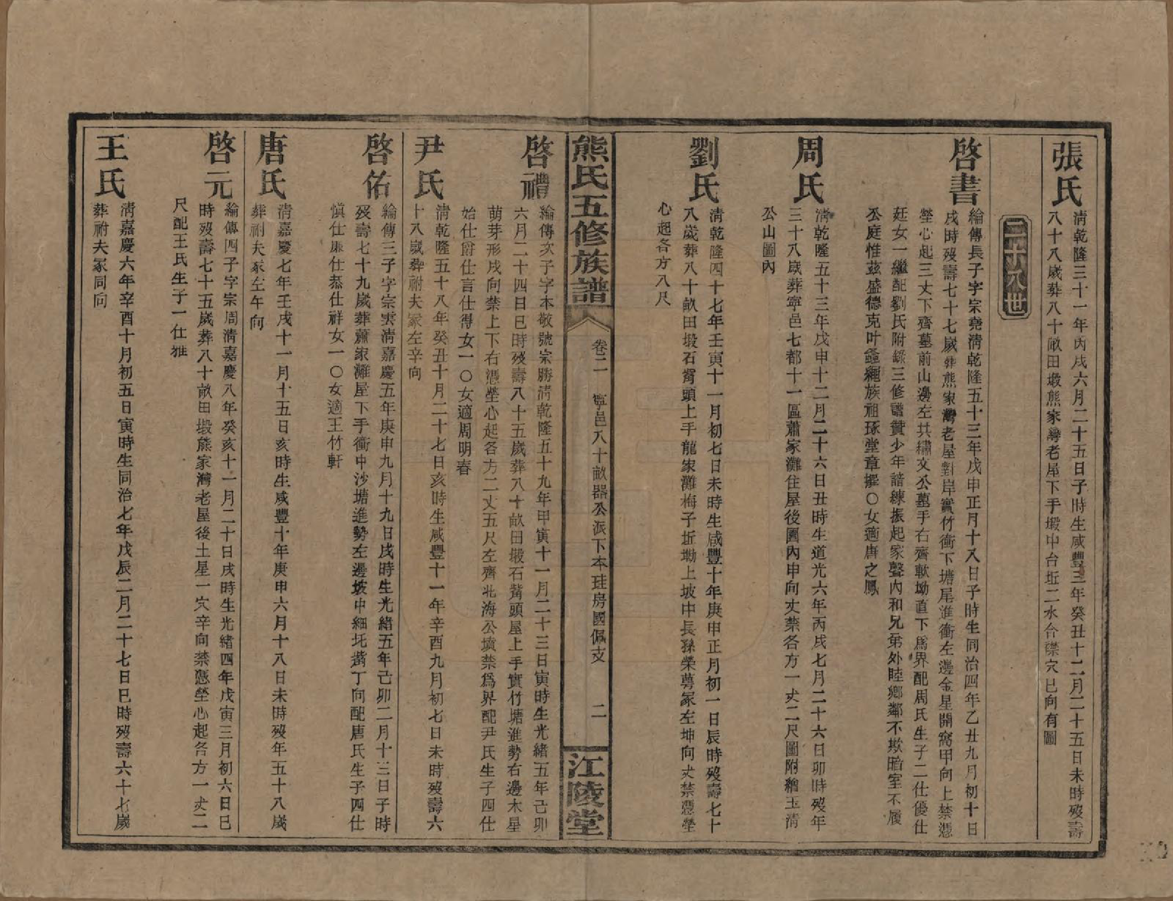 GTJP1811.熊.湖南.熊氏五修族谱三十卷卷首一卷.民国十八年（1929）_002.pdf_第2页