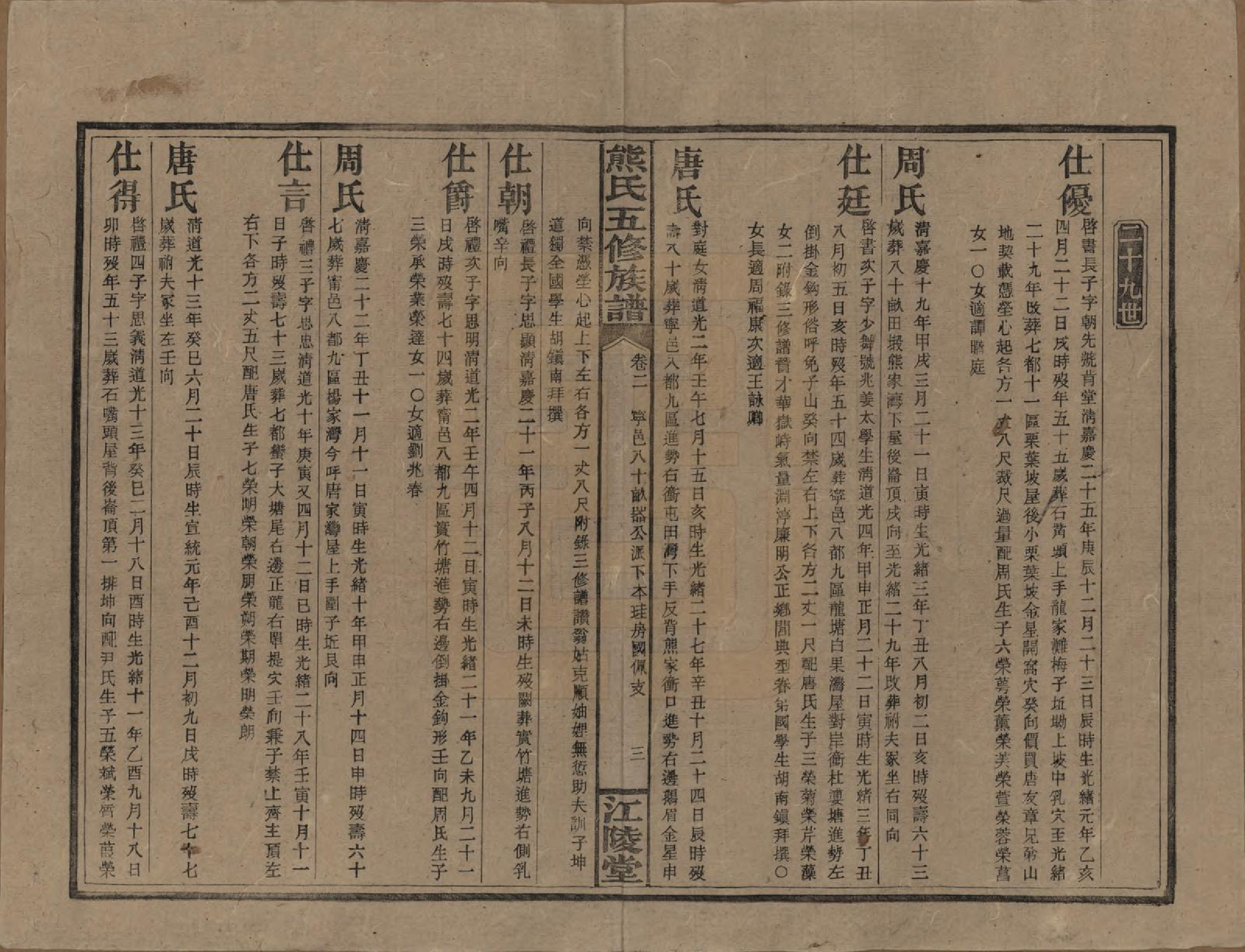 GTJP1811.熊.湖南.熊氏五修族谱三十卷卷首一卷.民国十八年（1929）_002.pdf_第3页