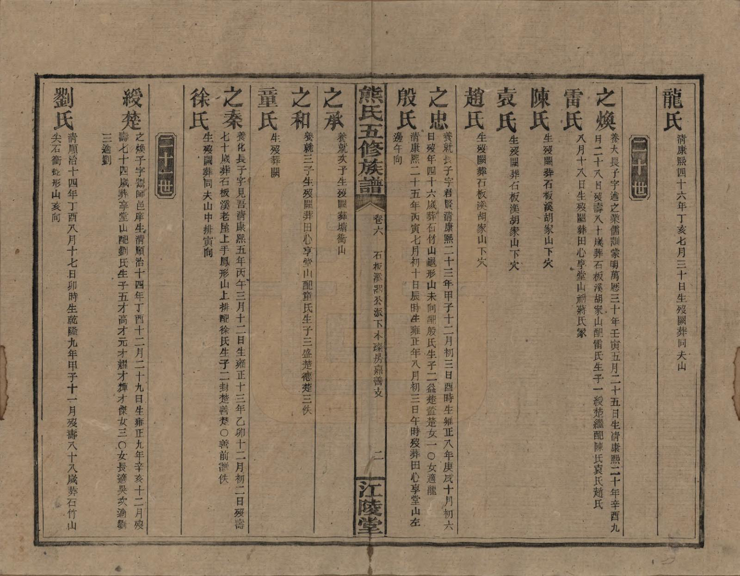 GTJP1811.熊.湖南.熊氏五修族谱三十卷卷首一卷.民国十八年（1929）_006.pdf_第2页