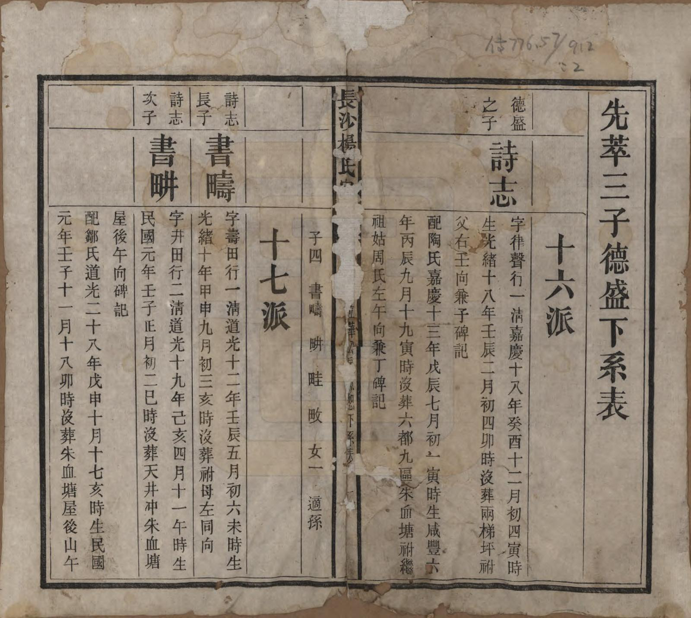 GTJP1940.杨.湖南长沙.长沙杨氏家谱.民国14年(1925)_002.pdf_第1页