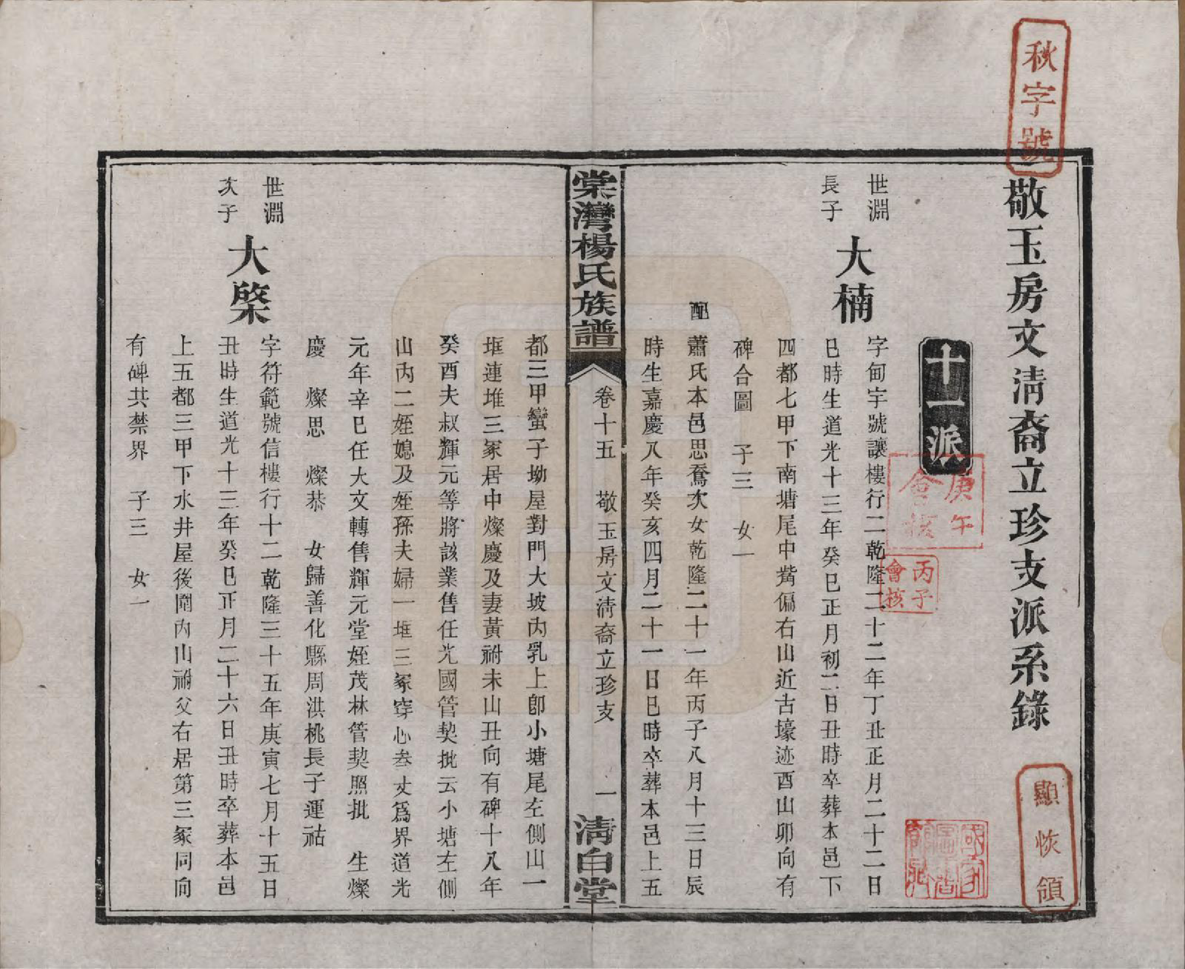 GTJP1973.杨.湖南湘潭.中湘棠湾杨氏六修谱二十卷.民国十五年（1926）_015.pdf_第2页