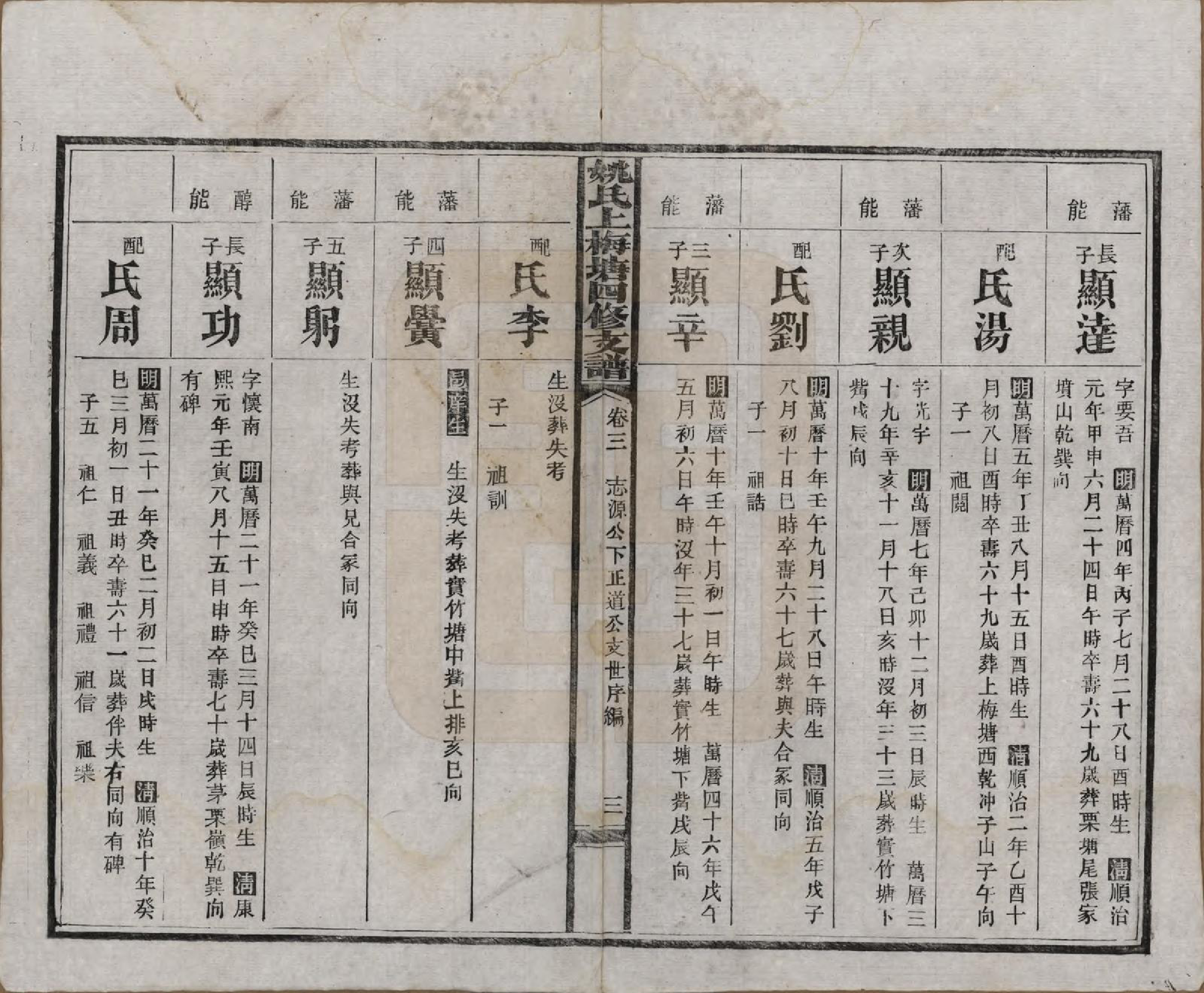 GTJP1995.姚.湖南益阳.姚氏上梅塘四修支谱十三卷卷首一卷卷末一卷.民国二十六年（1937）_003.pdf_第3页