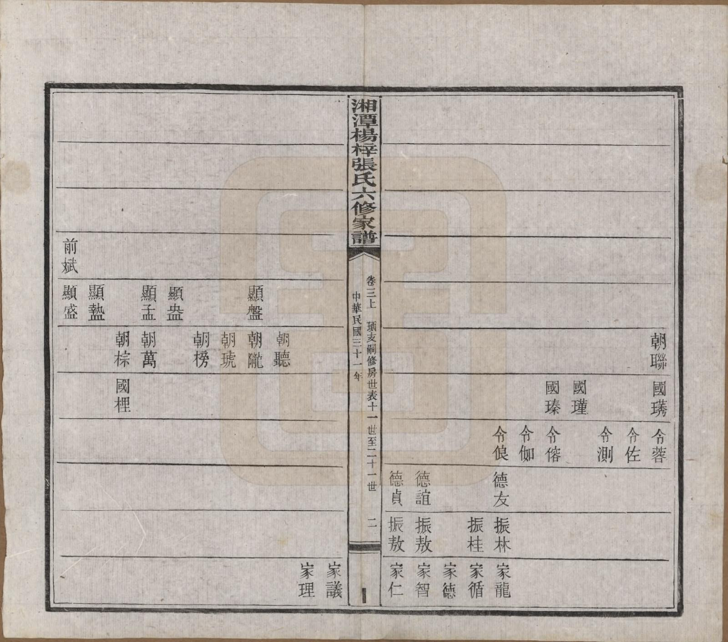 GTJP2116.张.湖南湘潭.湘潭杨梓张氏六修家谱二十九卷首一卷末一卷.民国三十七年(1948)_003.pdf_第3页