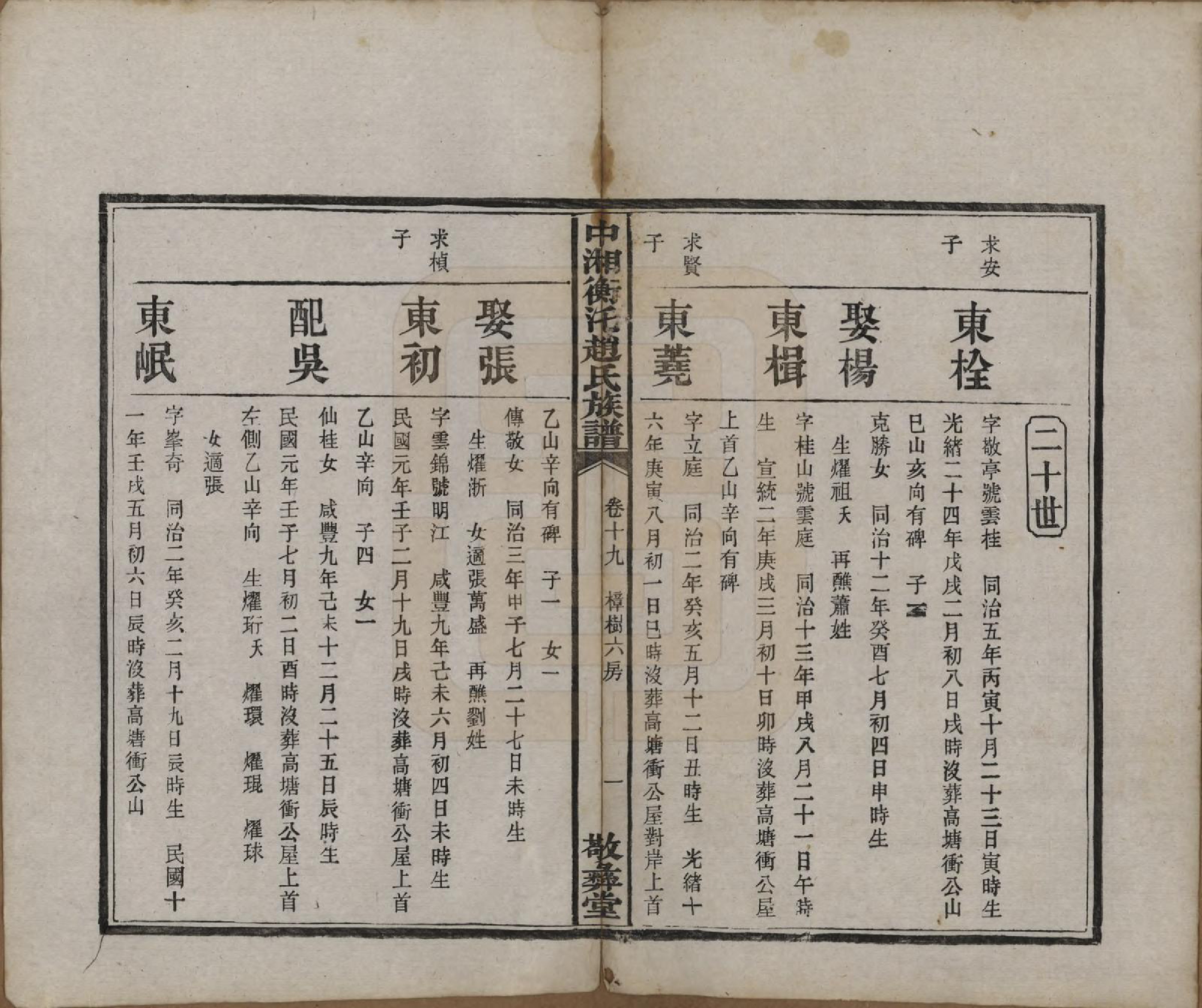 GTJP2221.赵.湖南湘潭.中湘衡汑赵氏族谱二十二卷首一卷.民国十二年（1923）_019.pdf_第1页