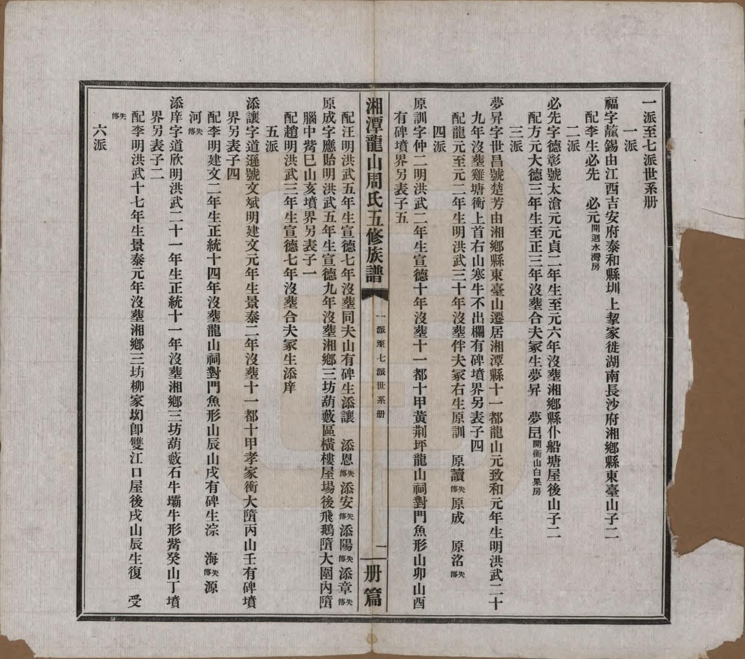 GTJP2293.周.湖南湘潭.湘潭龙山周氏五修族谱不分卷.民国二十年（1931）_003.pdf_第3页