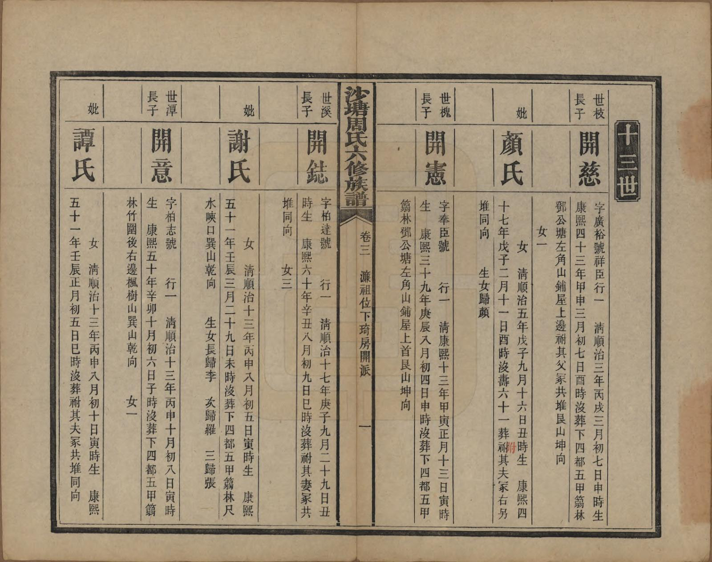 GTJP2302.周.湖南.中湘沙塘周氏六修族谱十二卷首一卷末一卷.民国三十年（1941）_003.pdf_第1页