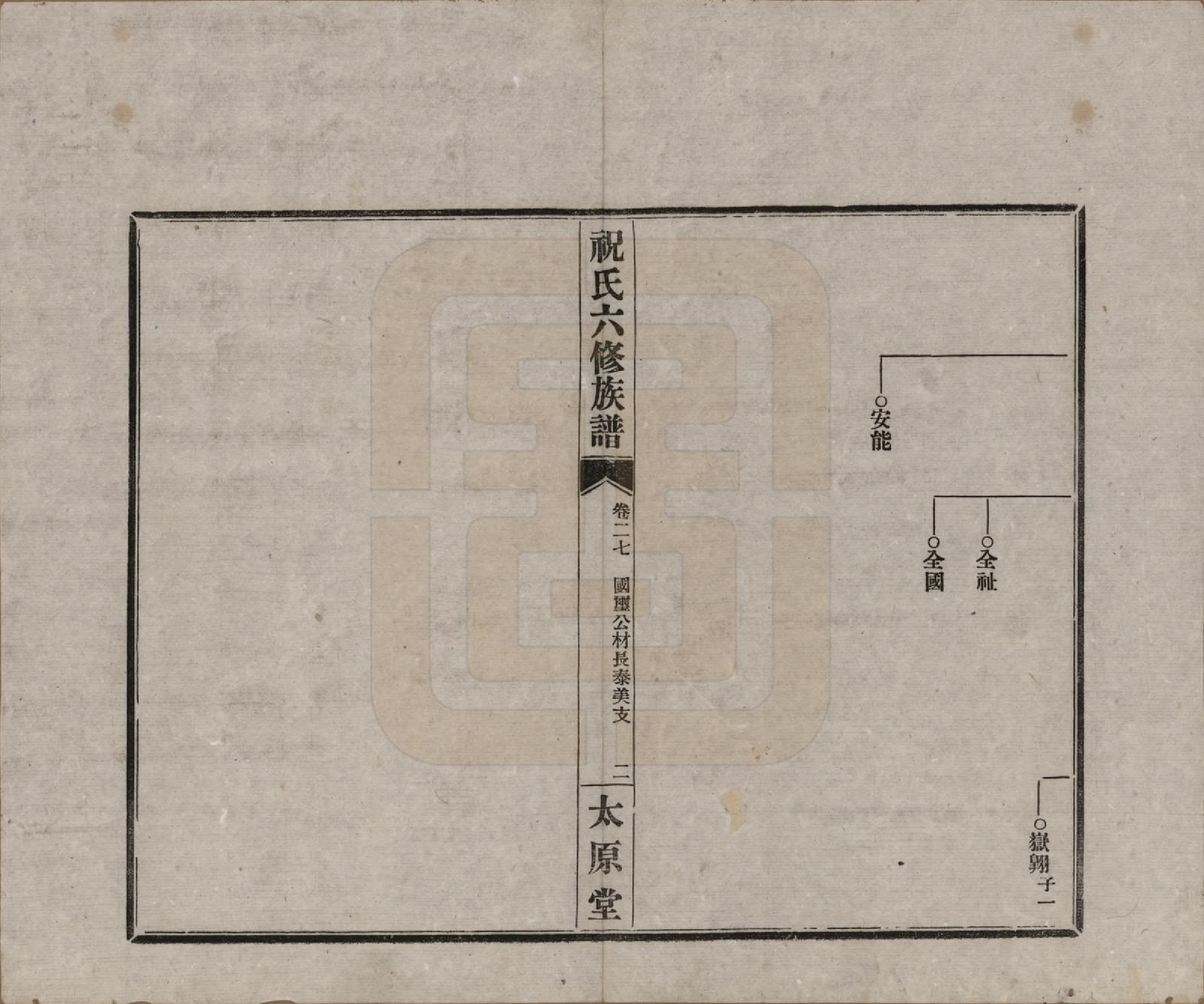 GTJP2360.祝.湖南常德、沅江.汉沅祝氏六修族谱.民国35年[1946]_027.pdf_第2页
