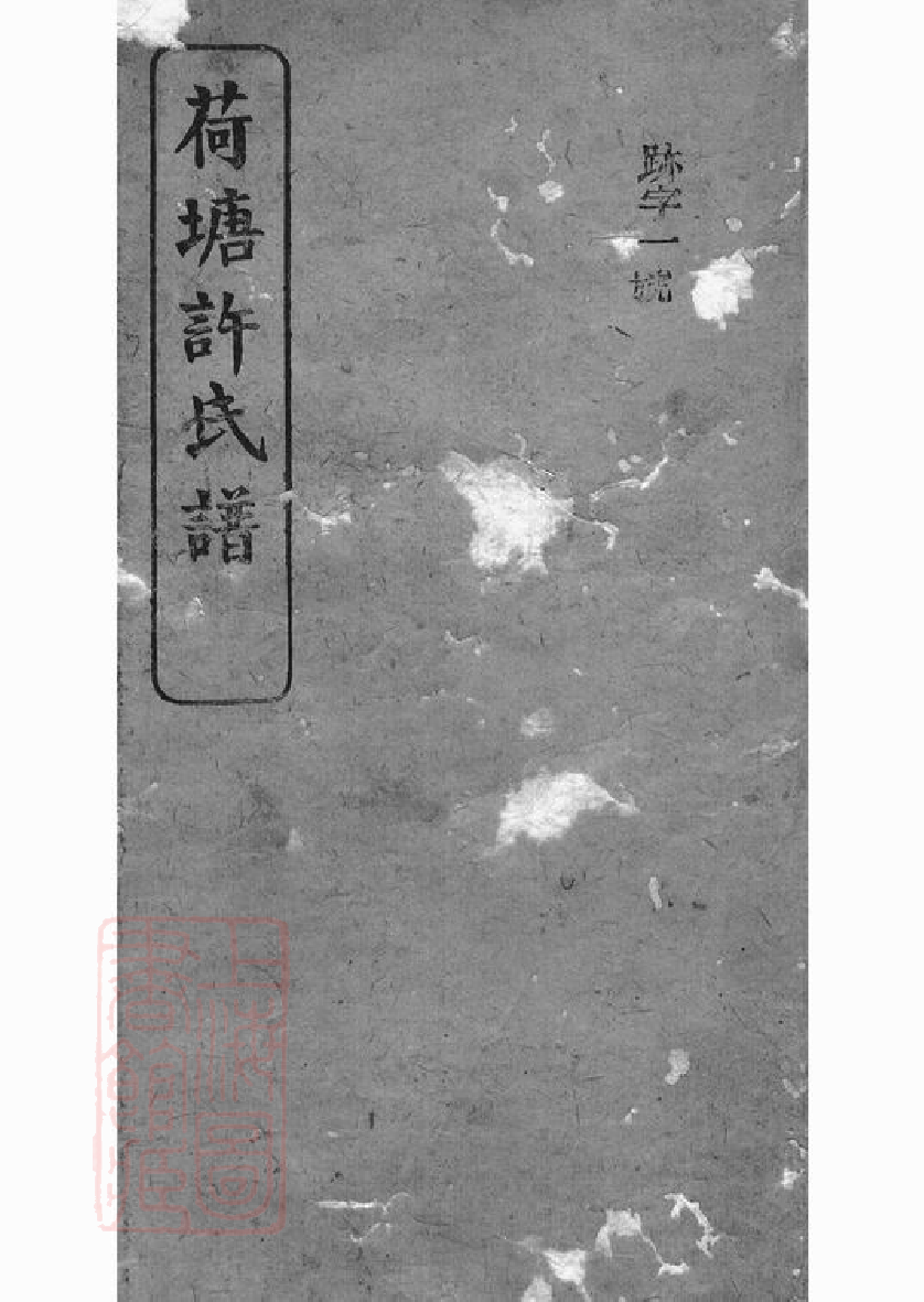 0368.荷塘许氏谱： [巴陵].pdf_第1页