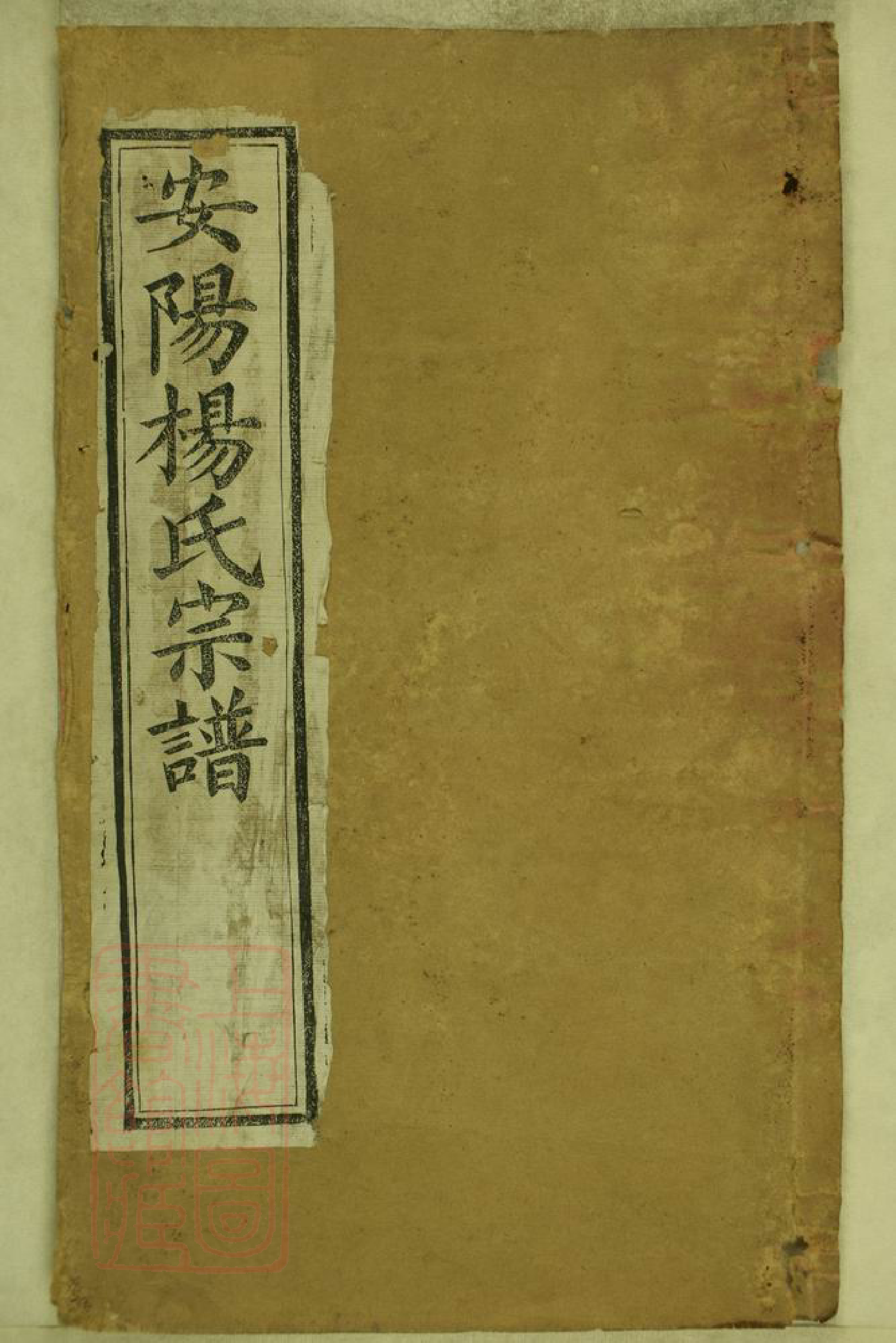 8450.安阳杨氏宗谱： 十六卷：[江苏无锡].pdf_第1页