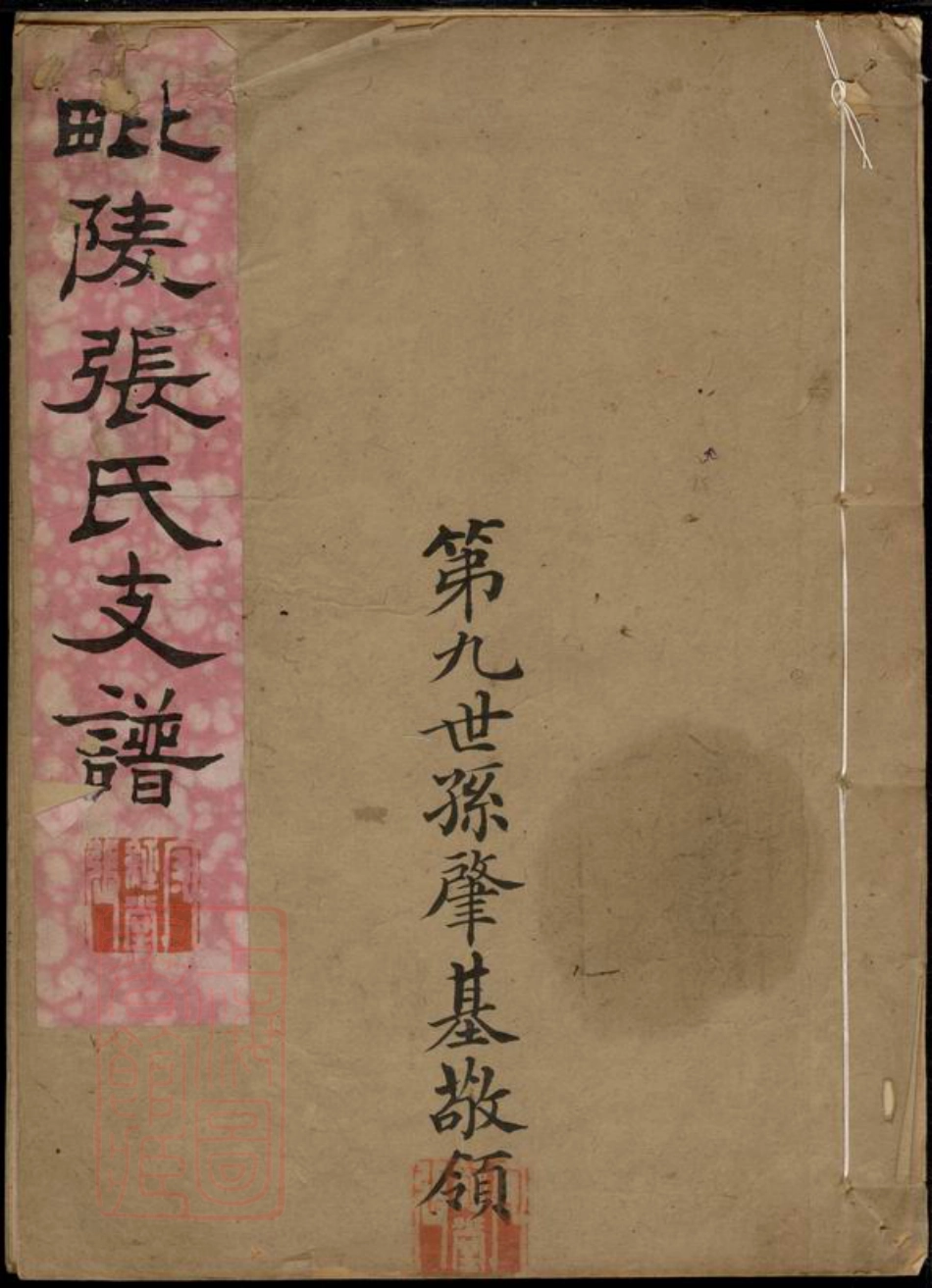 7876.毗陵张氏支谱： 六卷，首一卷，末一卷.pdf_第1页