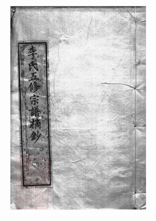 5983.李氏五修宗谱摘钞： 一卷，附慎诒堂先世录一卷：[合肥].pdf