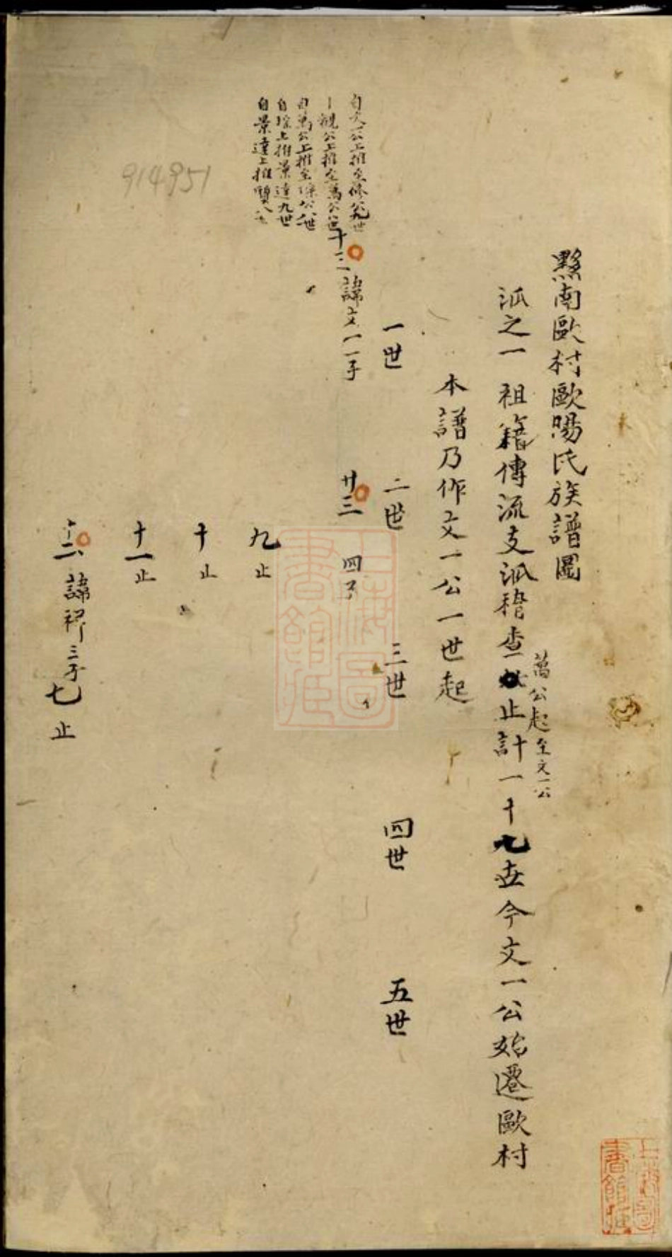 3184.黟南欧村欧阳氏族谱： 不分卷：[黟县].pdf_第2页