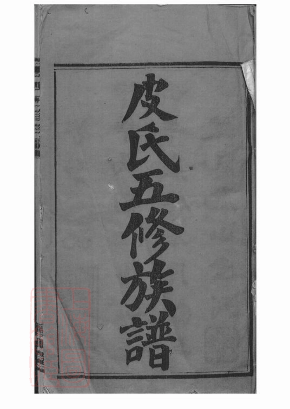 5516.皮氏五修族谱： 三十二卷：[沅江].pdf_第3页