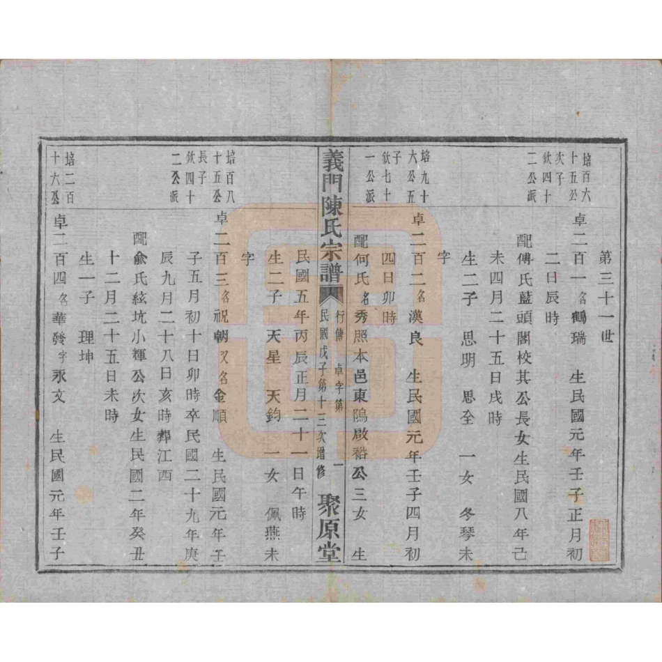 山东浙江诸暨义门陈氏宗谱99.pdf_第2页