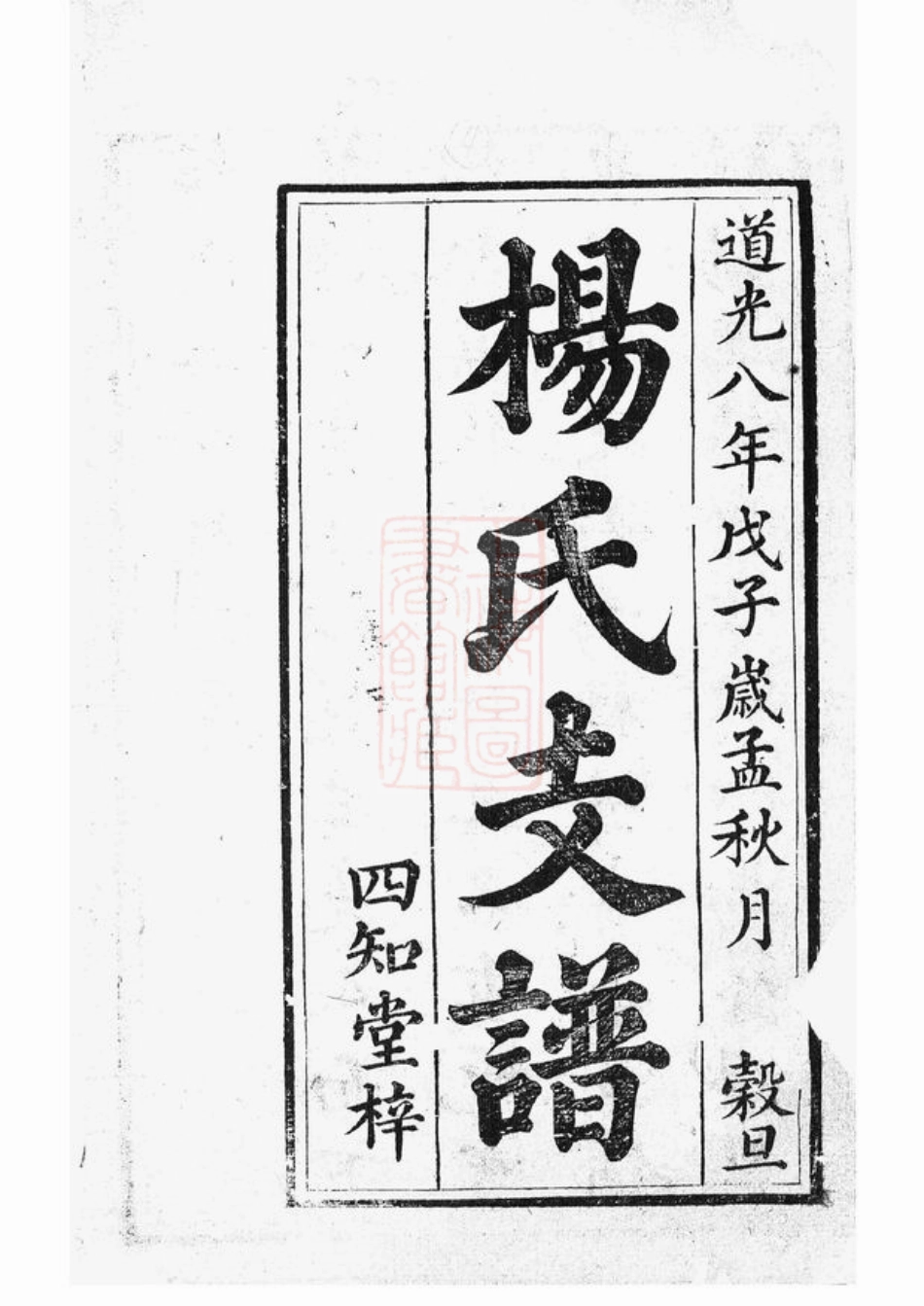 2305.杨氏三修支谱： 十卷：[衡山、湘潭].pdf_第2页