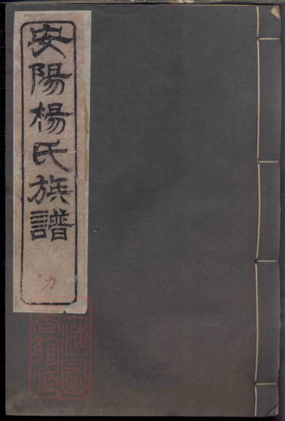 2214.安阳杨氏族谱： 二十四卷：[无锡].pdf_第1页