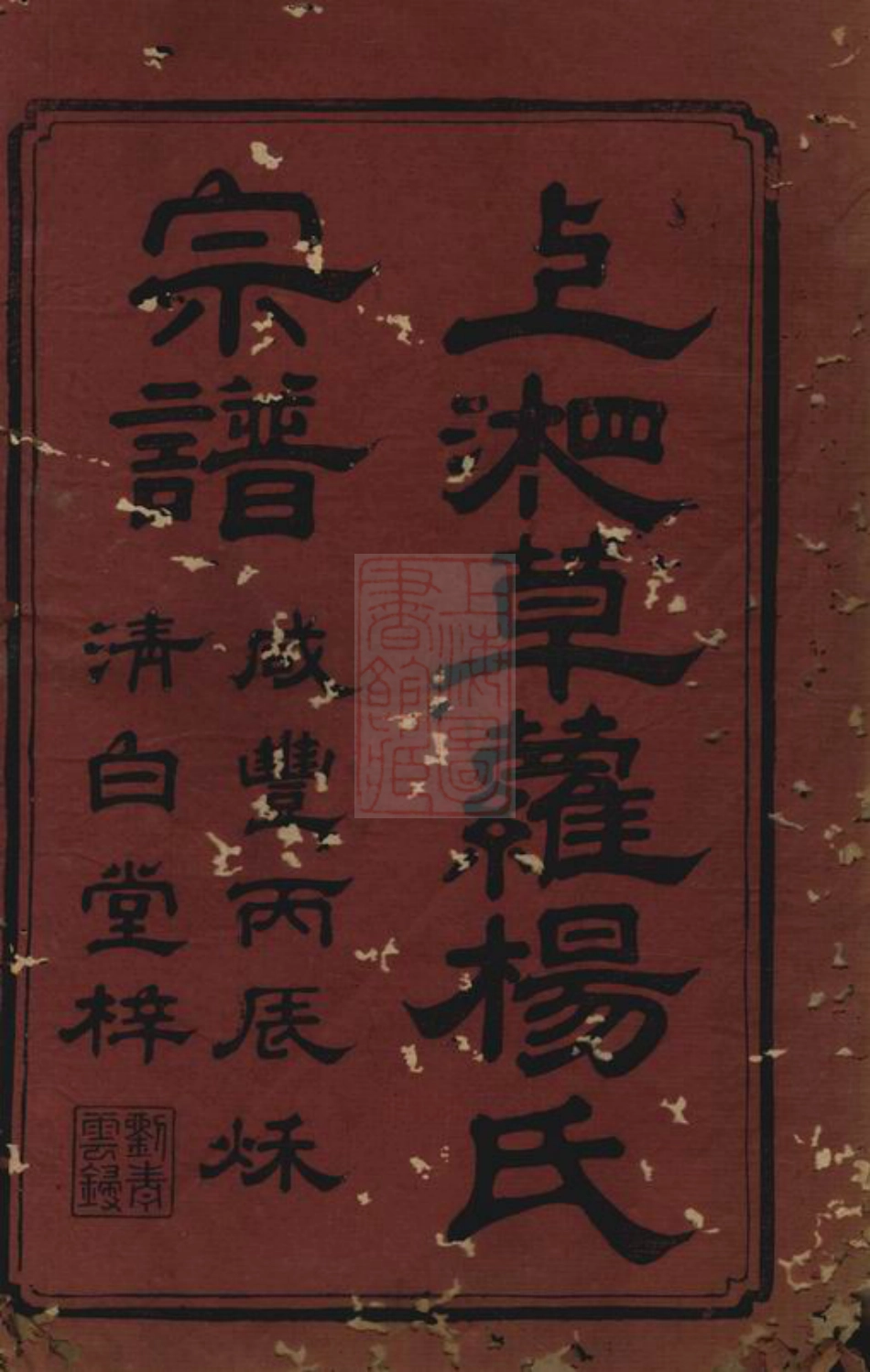 2229.上湘草萝杨氏宗谱： 十二卷：[湘乡].pdf_第2页