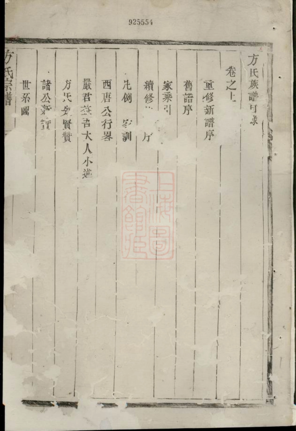 1960.古润丹徒东若井亭方氏族谱： 二卷.pdf_第2页