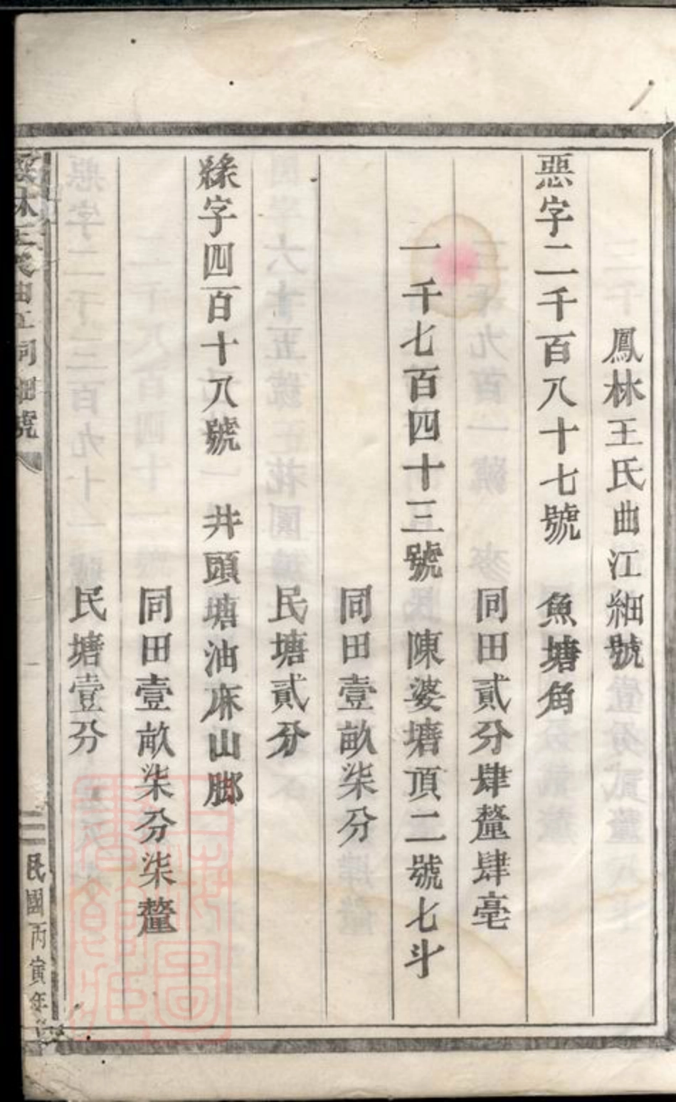 1774.凤林王氏曲江小谱： 不分卷：[义乌].pdf_第3页