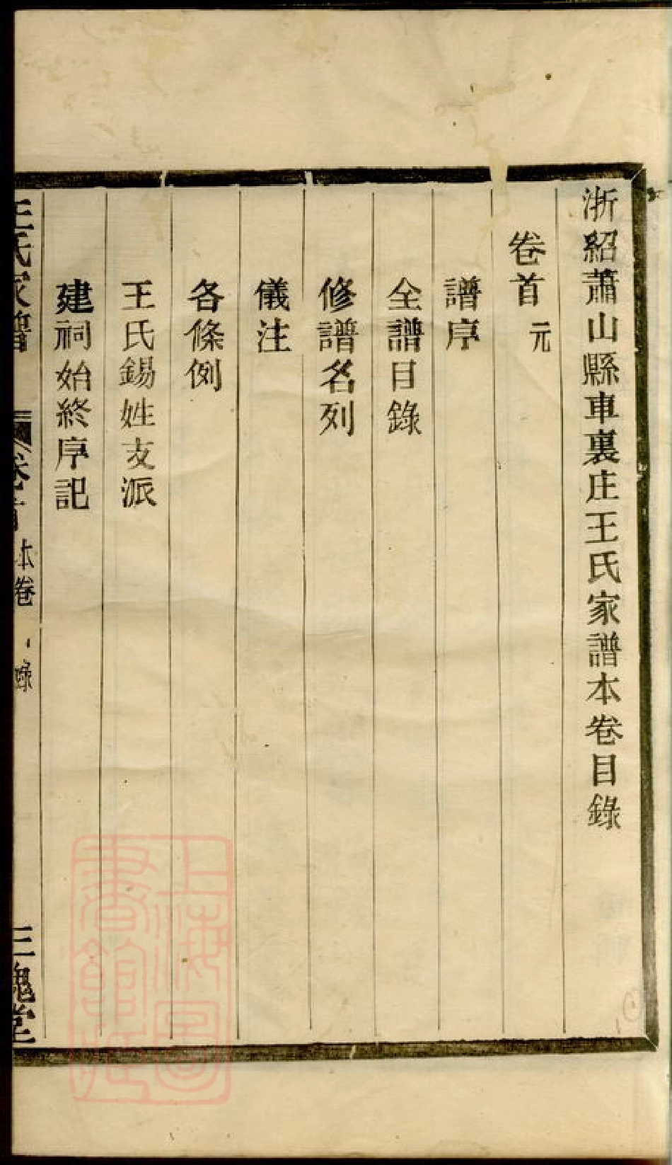1817.浙绍萧山县车裹庄王氏家谱： 四卷，首四卷.pdf_第3页
